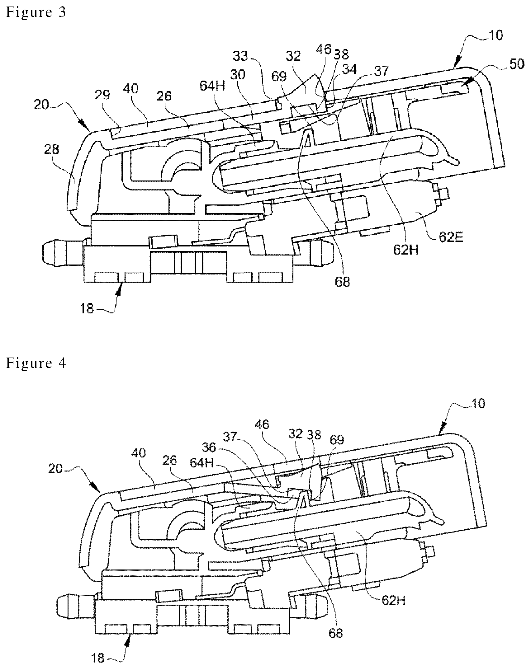 Patent US12103500 Figure 2 – Wiper blade having secure means for locking to a drive arm, and wiper assembly having such a wiper blade