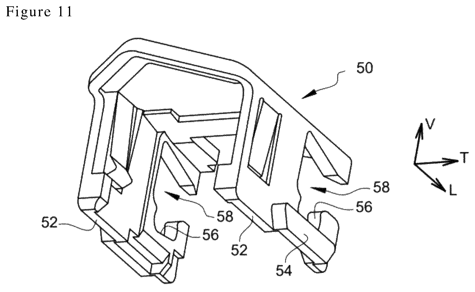 Patent US12103500 Figure 6 – Wiper blade having secure means for locking to a drive arm, and wiper assembly having such a wiper blade
