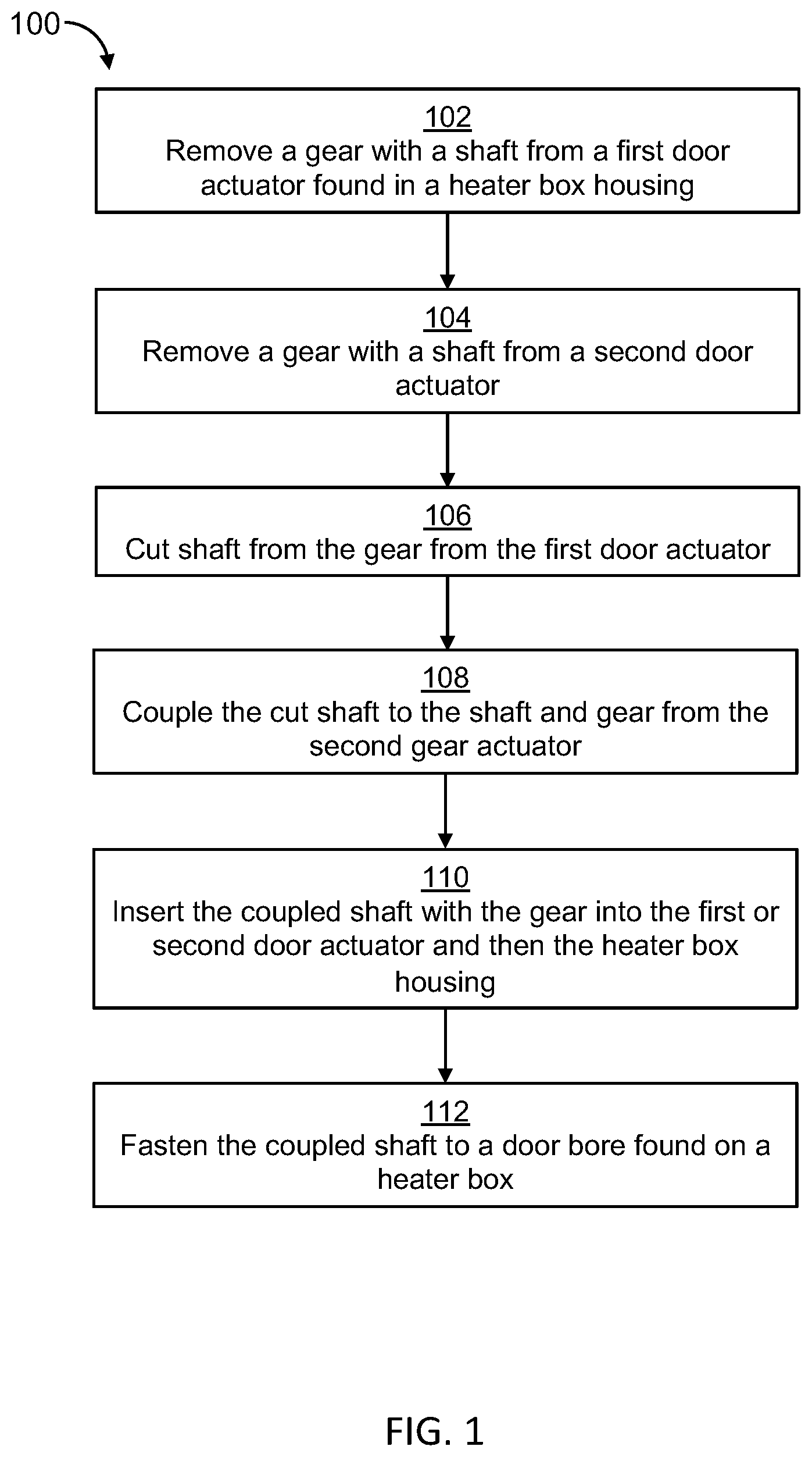 Patent US12103502 — Heater box repair apparatus and method of use — Figure 1