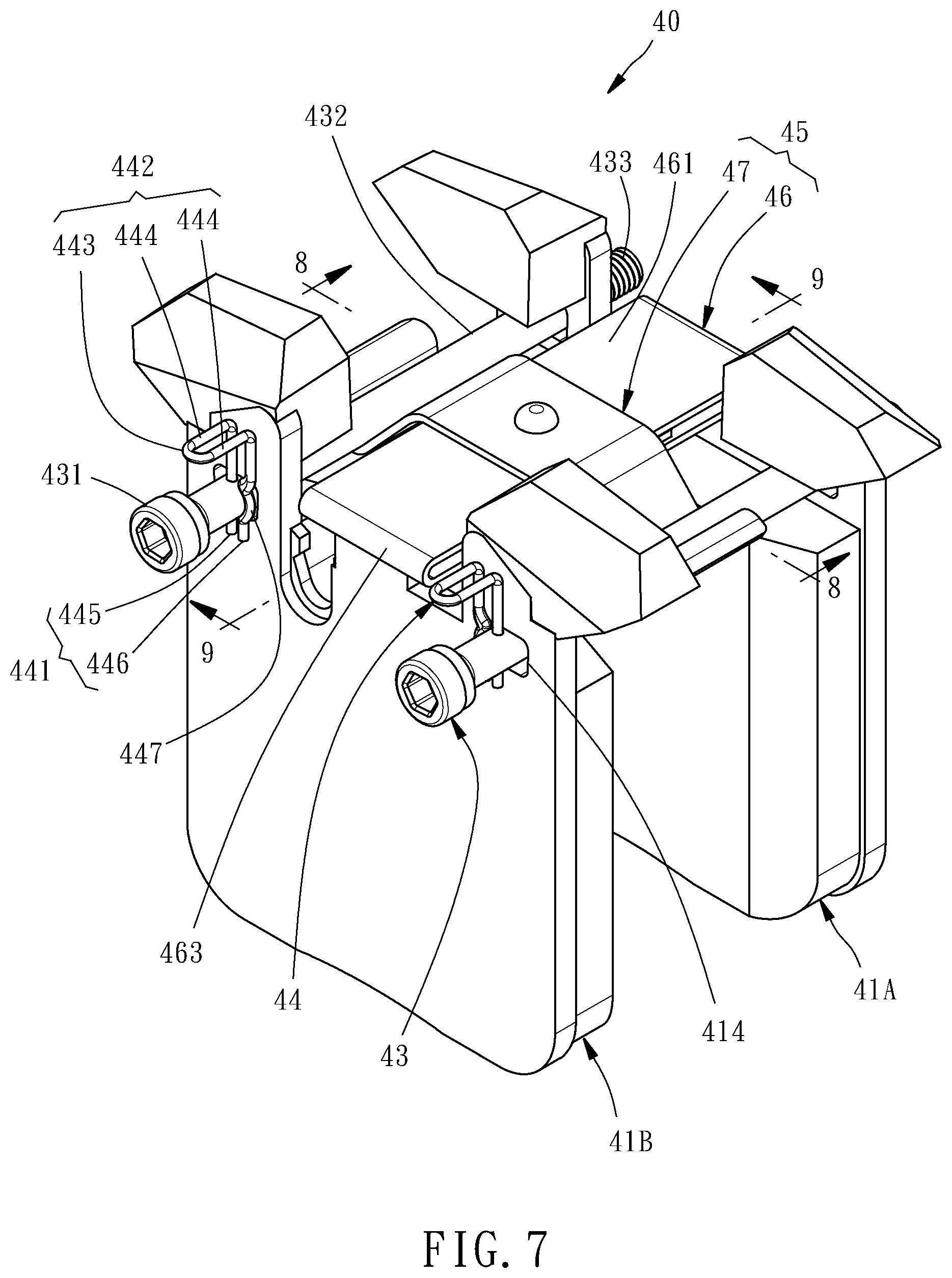 Patent US12103504 Figure 7 – Hydraulic brake and electronic parking integrated caliper