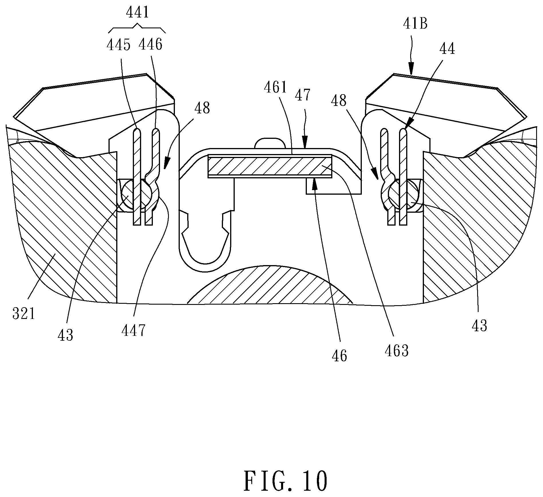 Patent US12103504 Figure 10 – Hydraulic brake and electronic parking integrated caliper