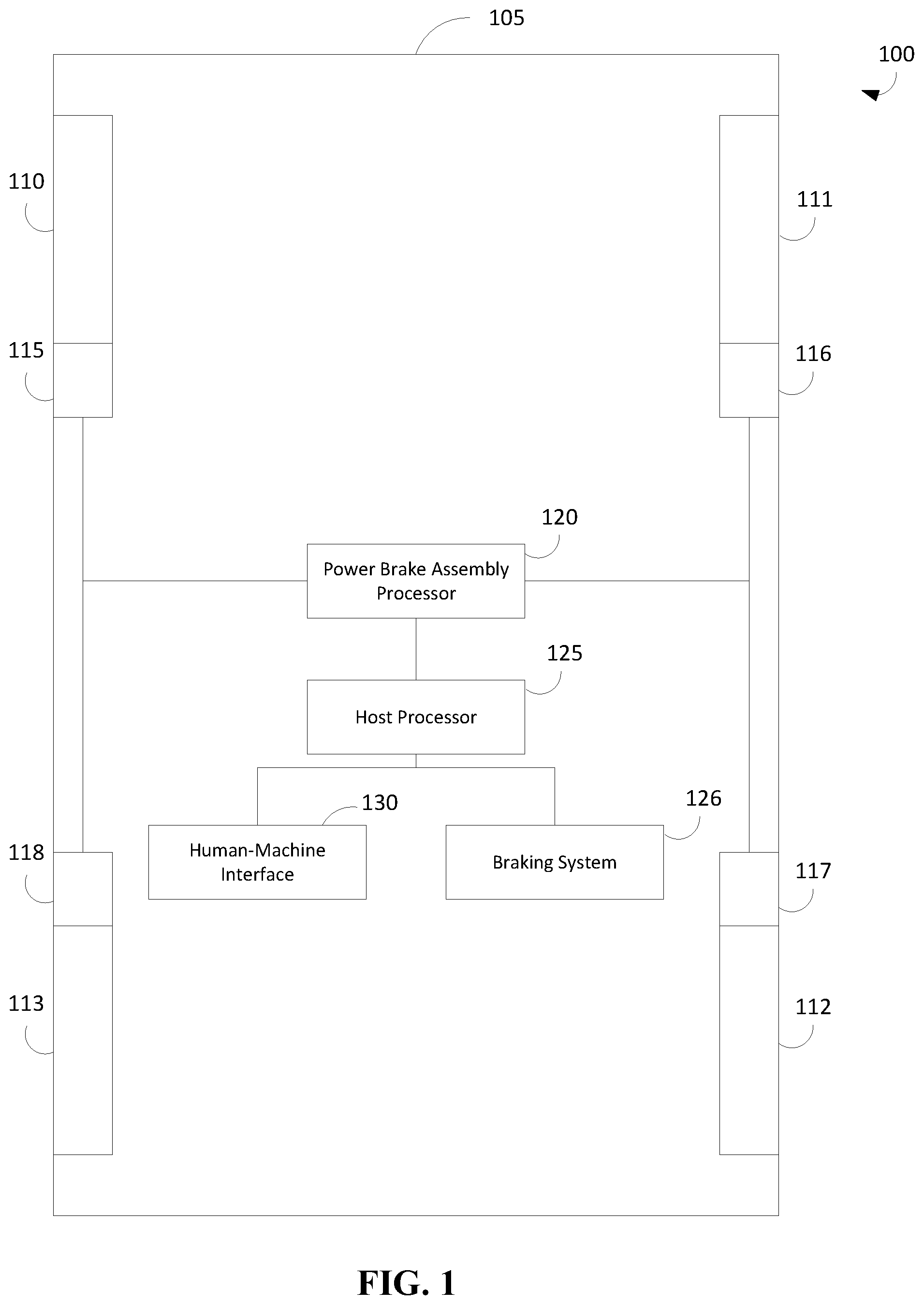 Patent US12103509 Figure 1 – Tracking hydraulic pressure support events in a vehicle