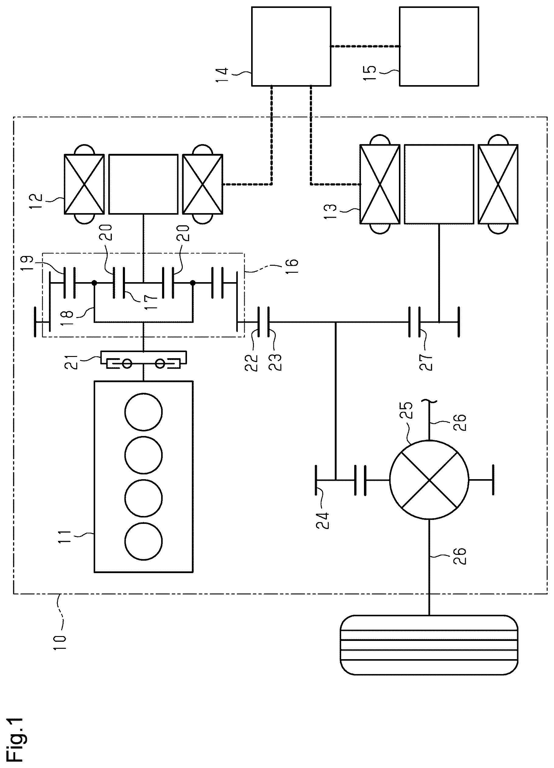 Patent US12103513 Figure 1 – Vehicle controller