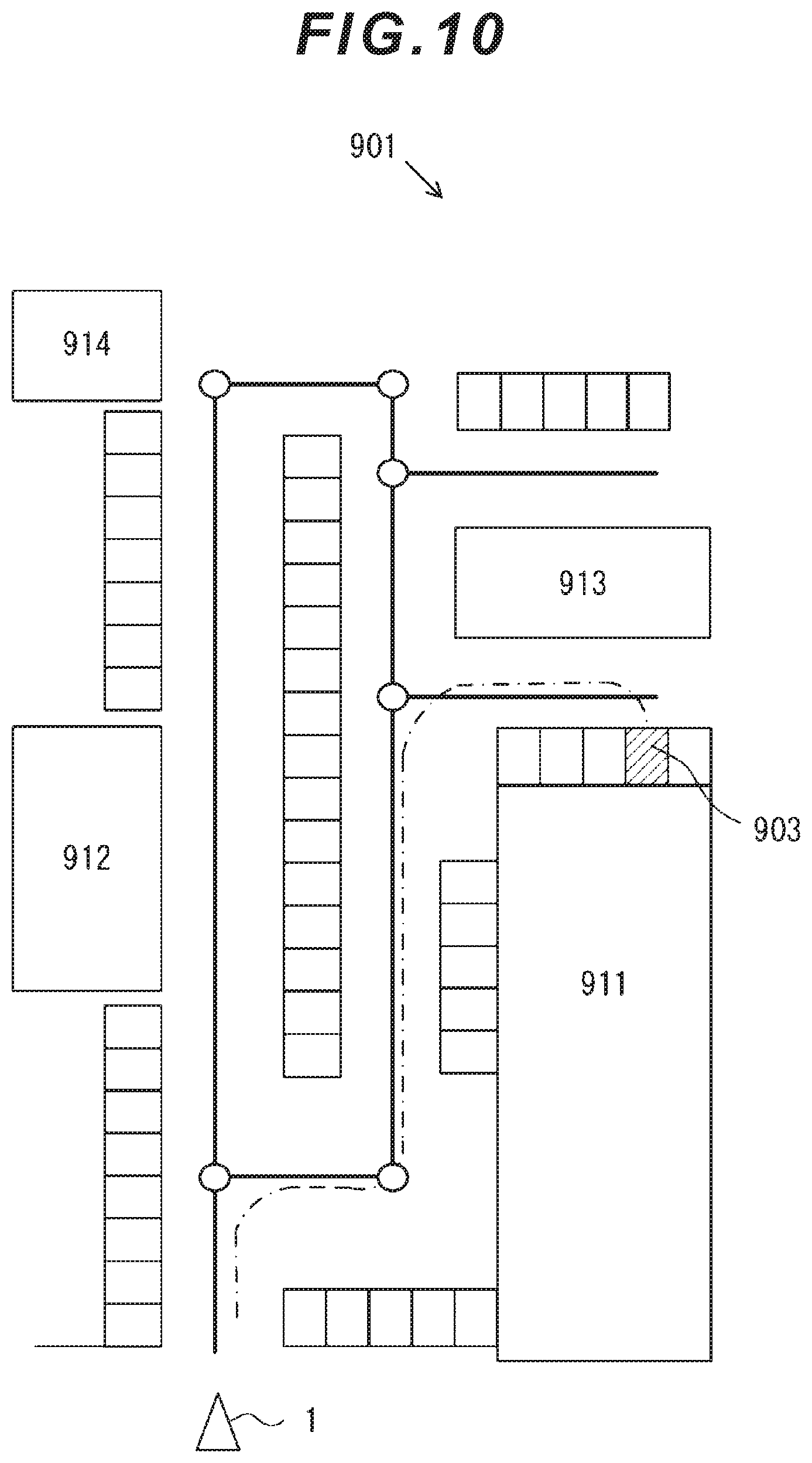 Patent US12103517 Figure 10 – In-vehicle processing device and movement support system