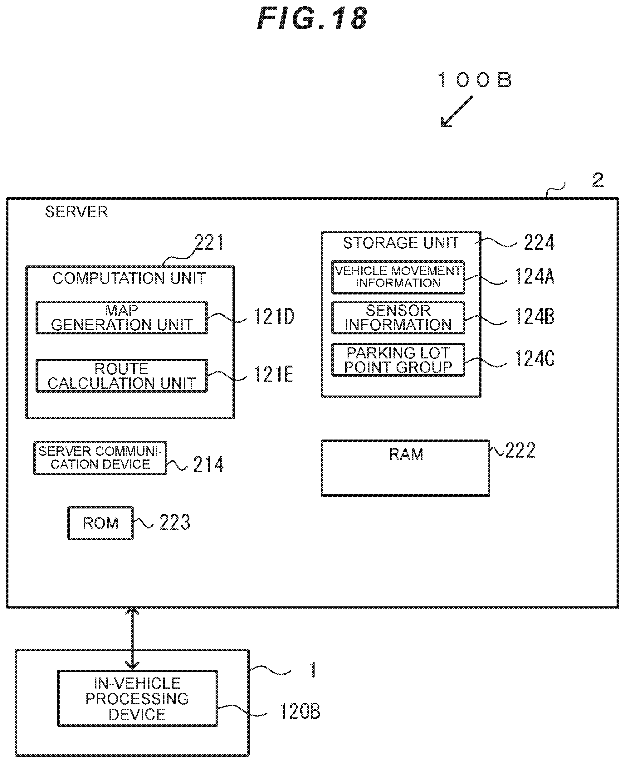 Patent US12103517 Figure 18 – In-vehicle processing device and movement support system