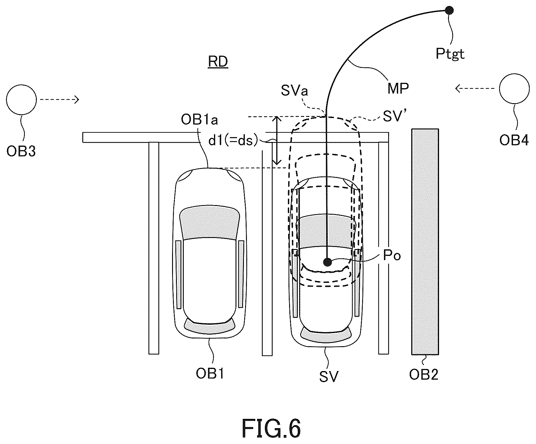 Patent US12103518 Figure 6 – Parking assist apparatus