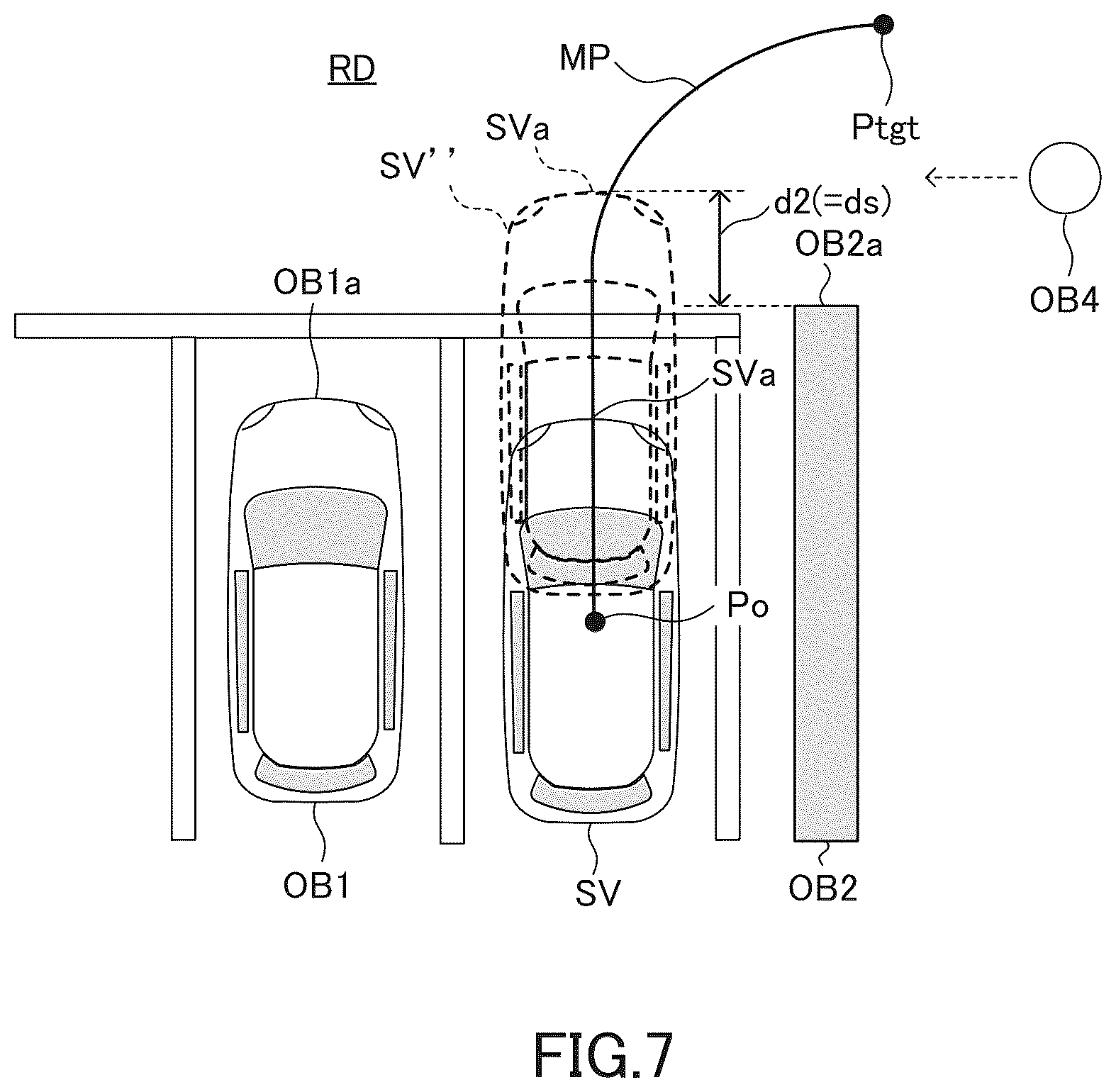 Patent US12103518 Figure 7 – Parking assist apparatus