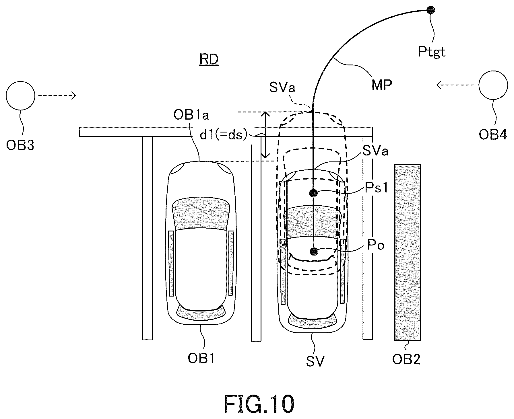 Patent US12103518 Figure 10 – Parking assist apparatus
