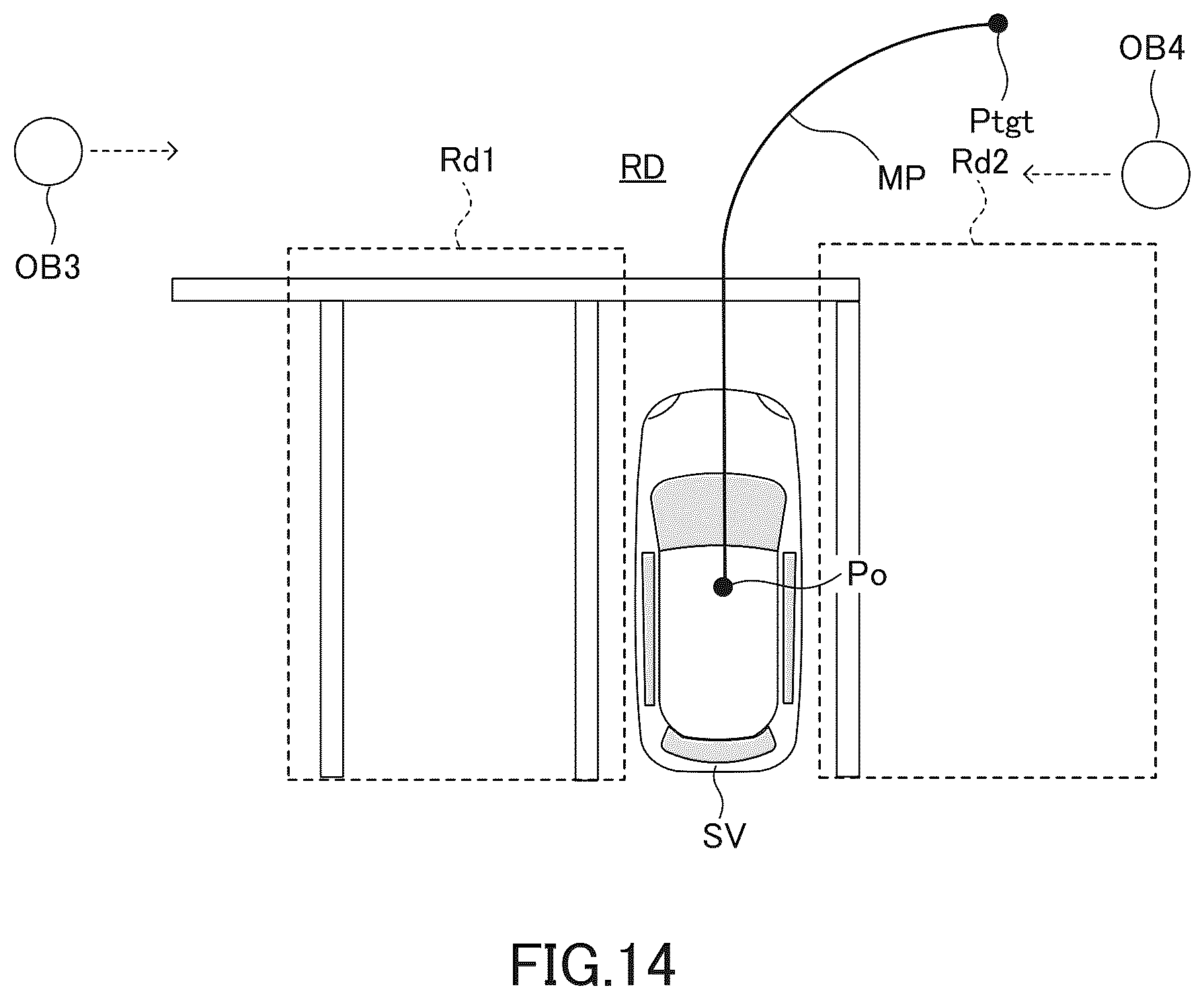 Patent US12103518 Figure 14 – Parking assist apparatus