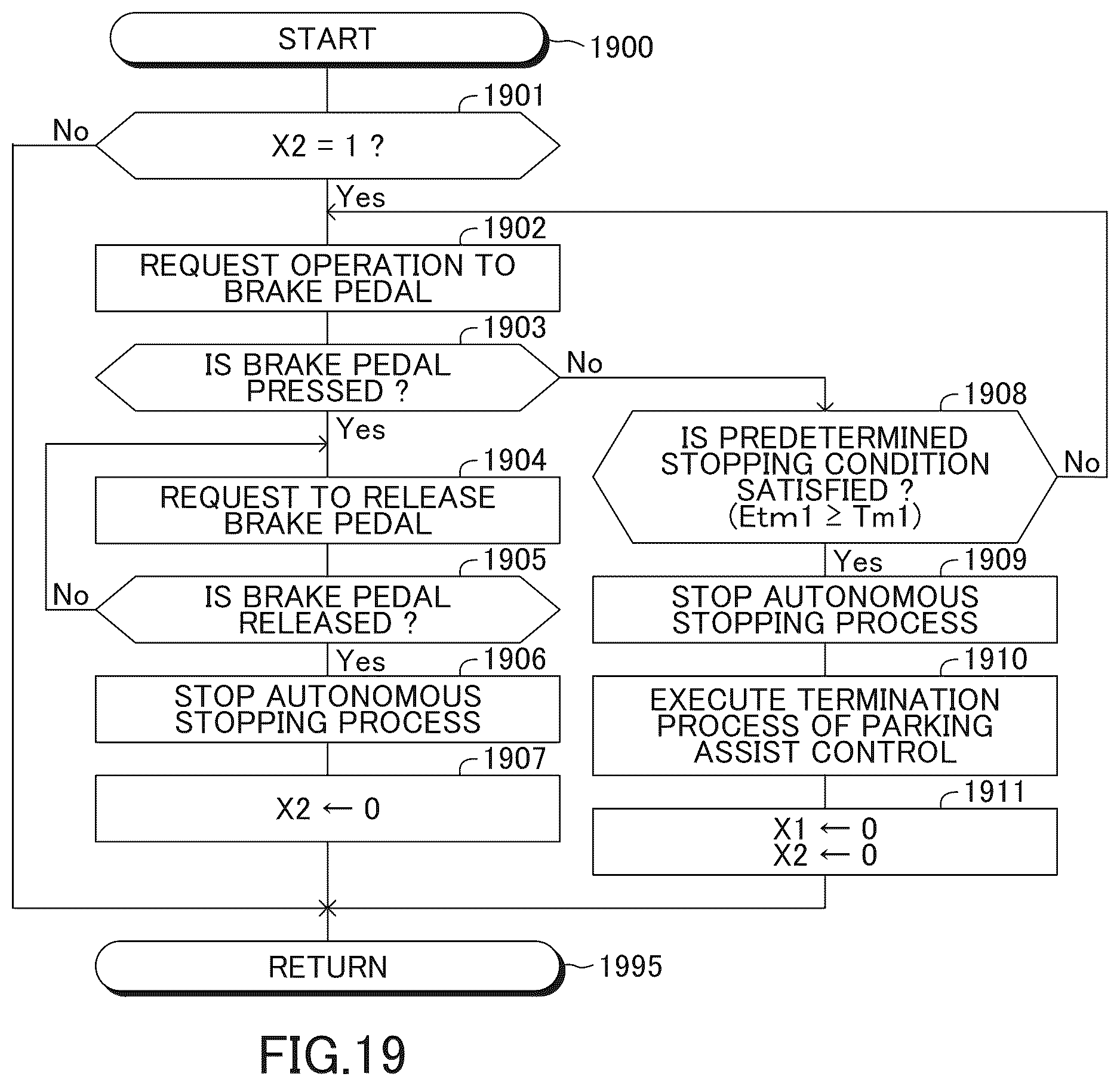 Patent US12103518 Figure 19 – Parking assist apparatus