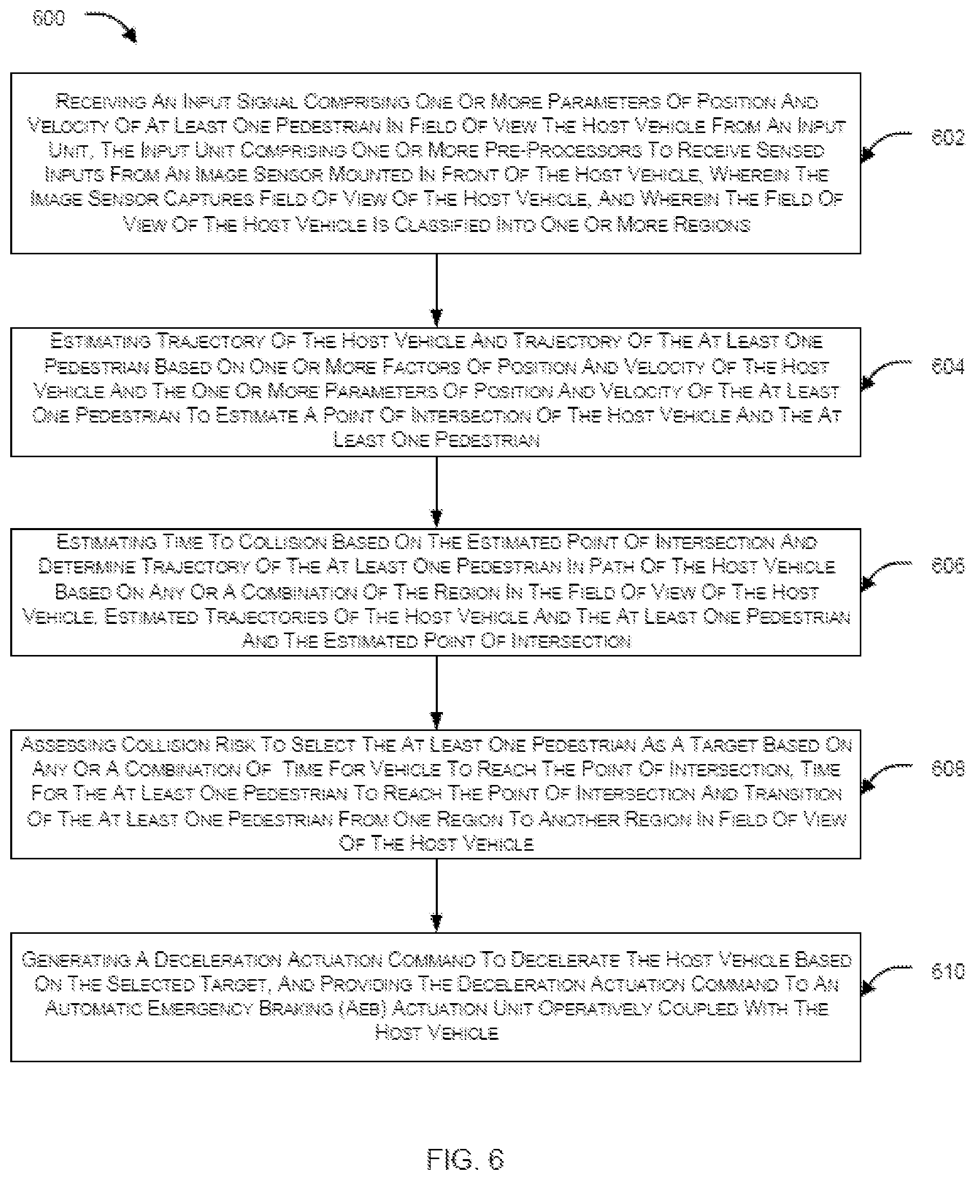 Patent US12103521 Figure 8 – System and method for automatic emergency braking