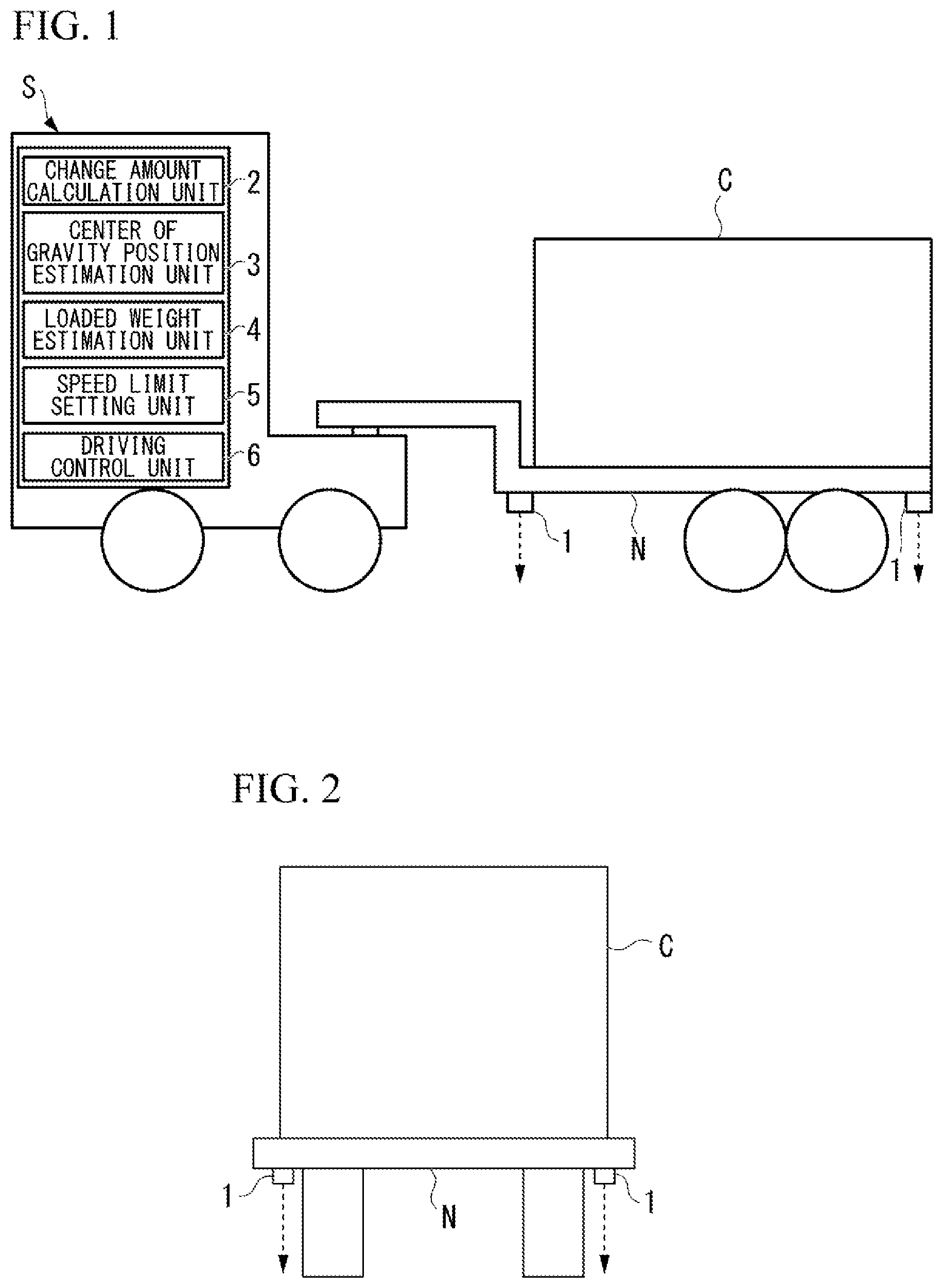 Patent US12103527 Figure 1 – Weight estimation system