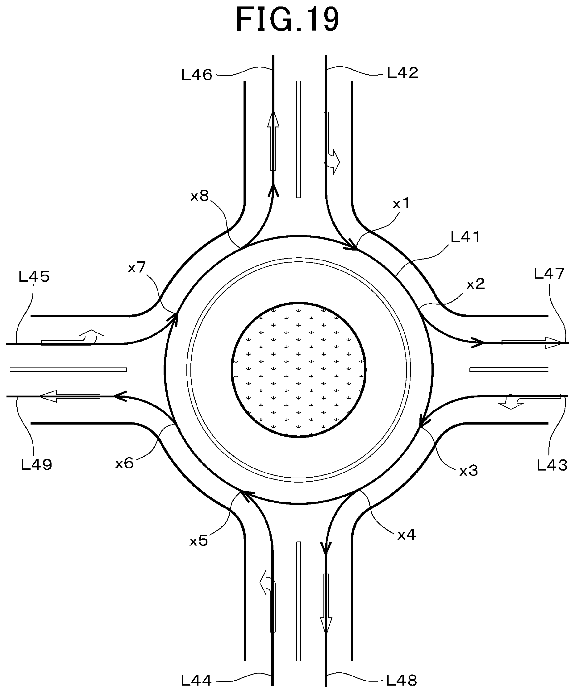 Patent US12103535 Figure 19 – Device and method for generating travel trajectory data in intersection, and vehicle-mounted device