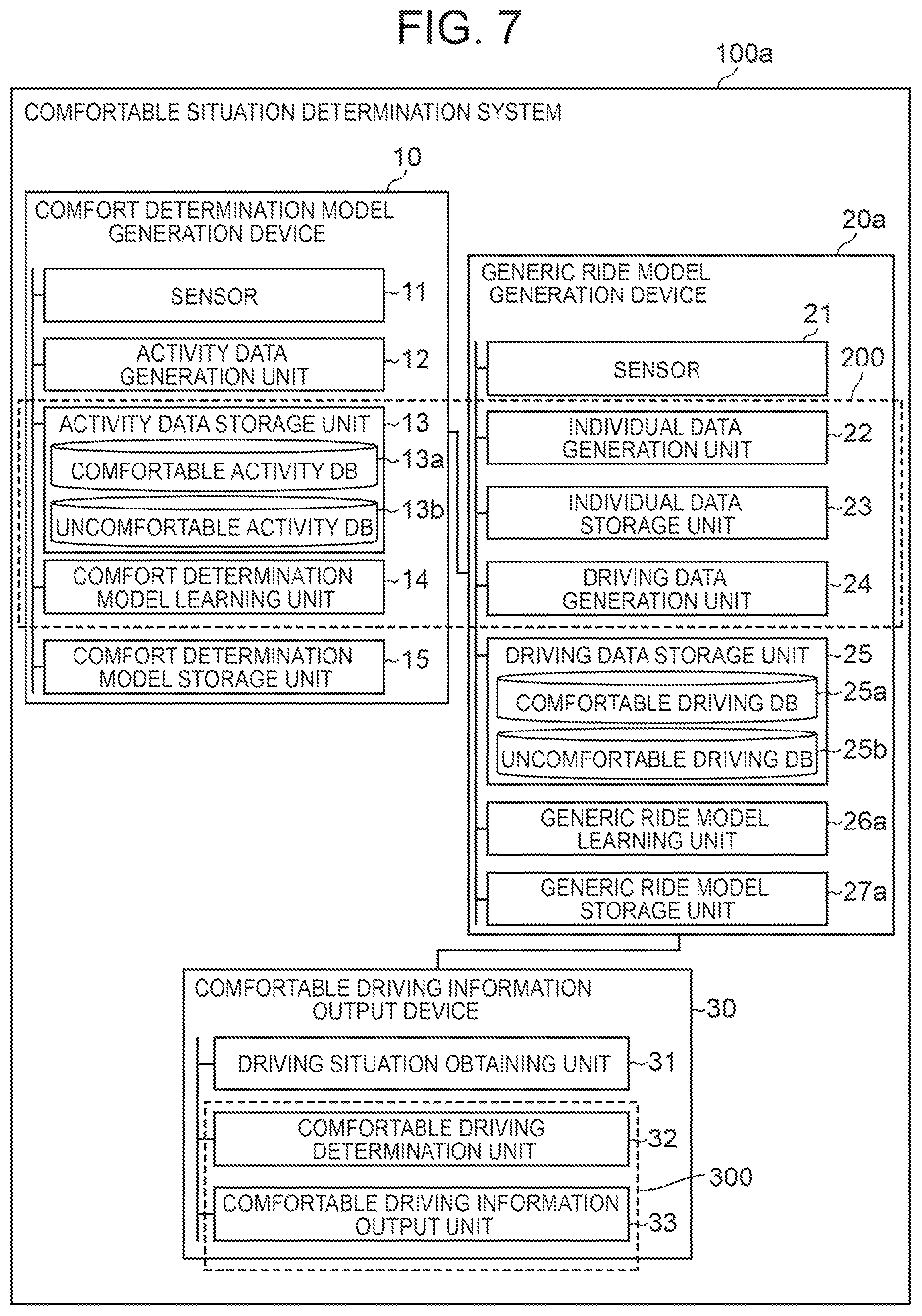 Patent US12103543 Figure 5 – Comfort driving data collection system, driving control device, method, and program