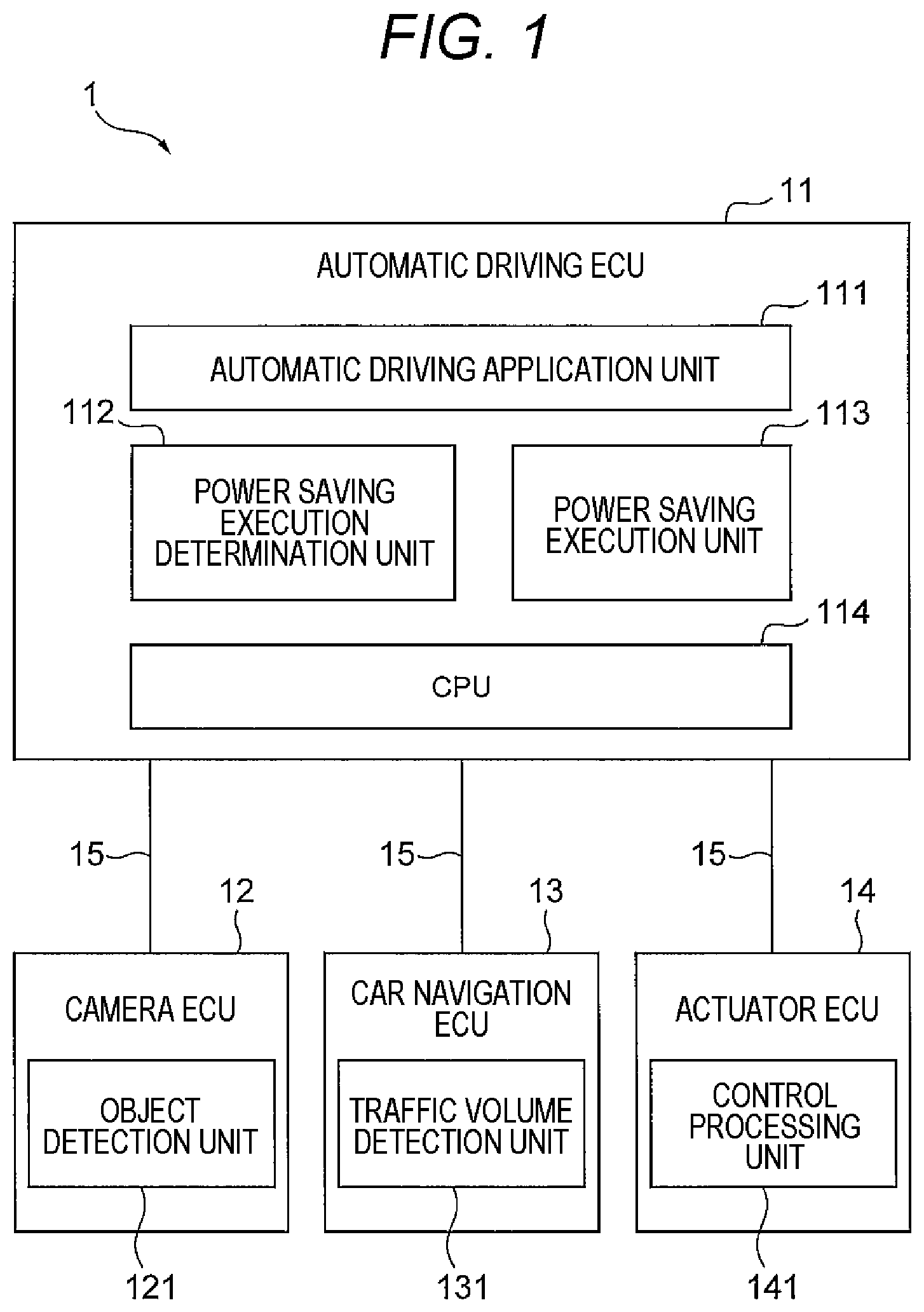Patent US12103546 Figure 1 – Vehicle control device