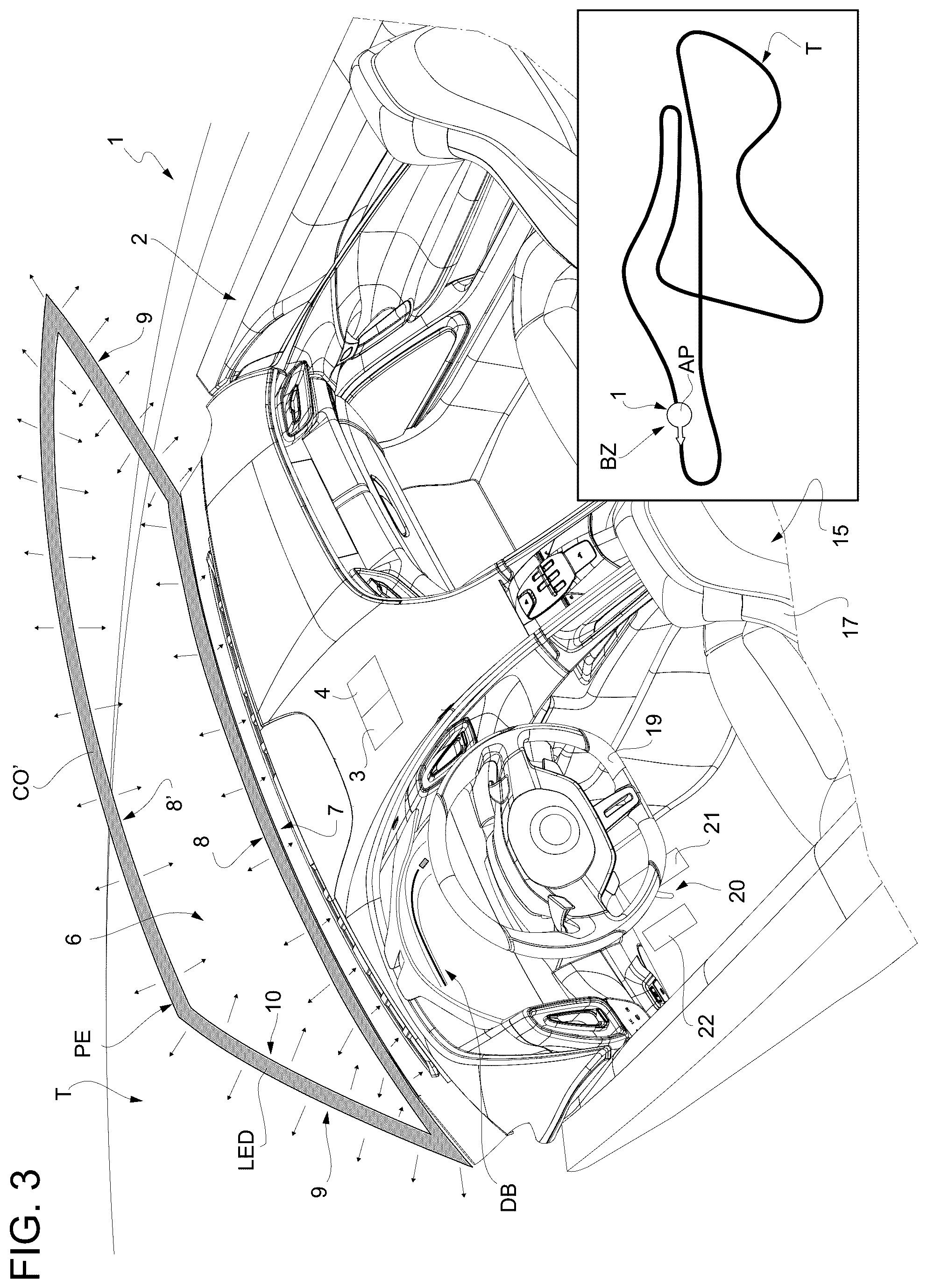 Patent US12103551 Figure 3 – Method for the performance-enhancing driver assistance of a road vehicle and related road vehicle