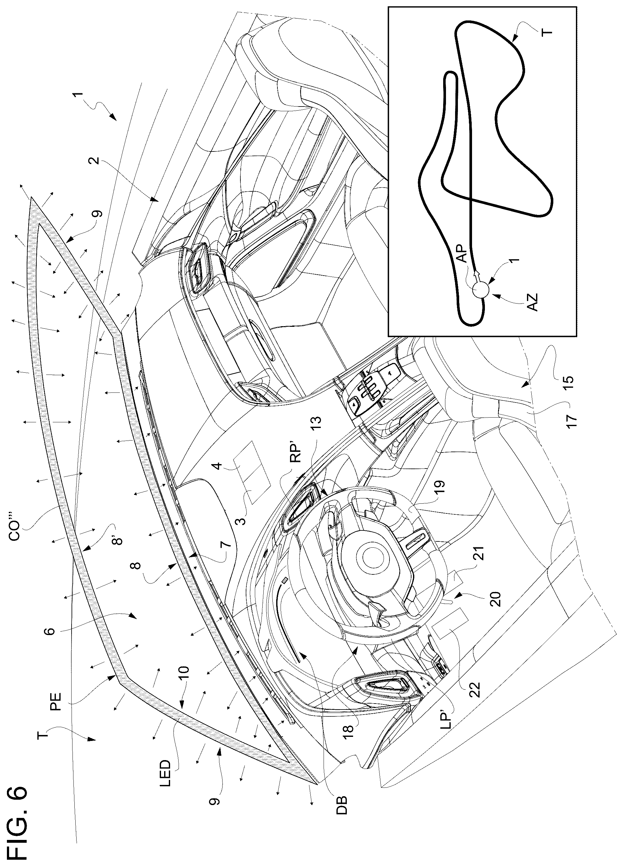Patent US12103551 Figure 6 – Method for the performance-enhancing driver assistance of a road vehicle and related road vehicle