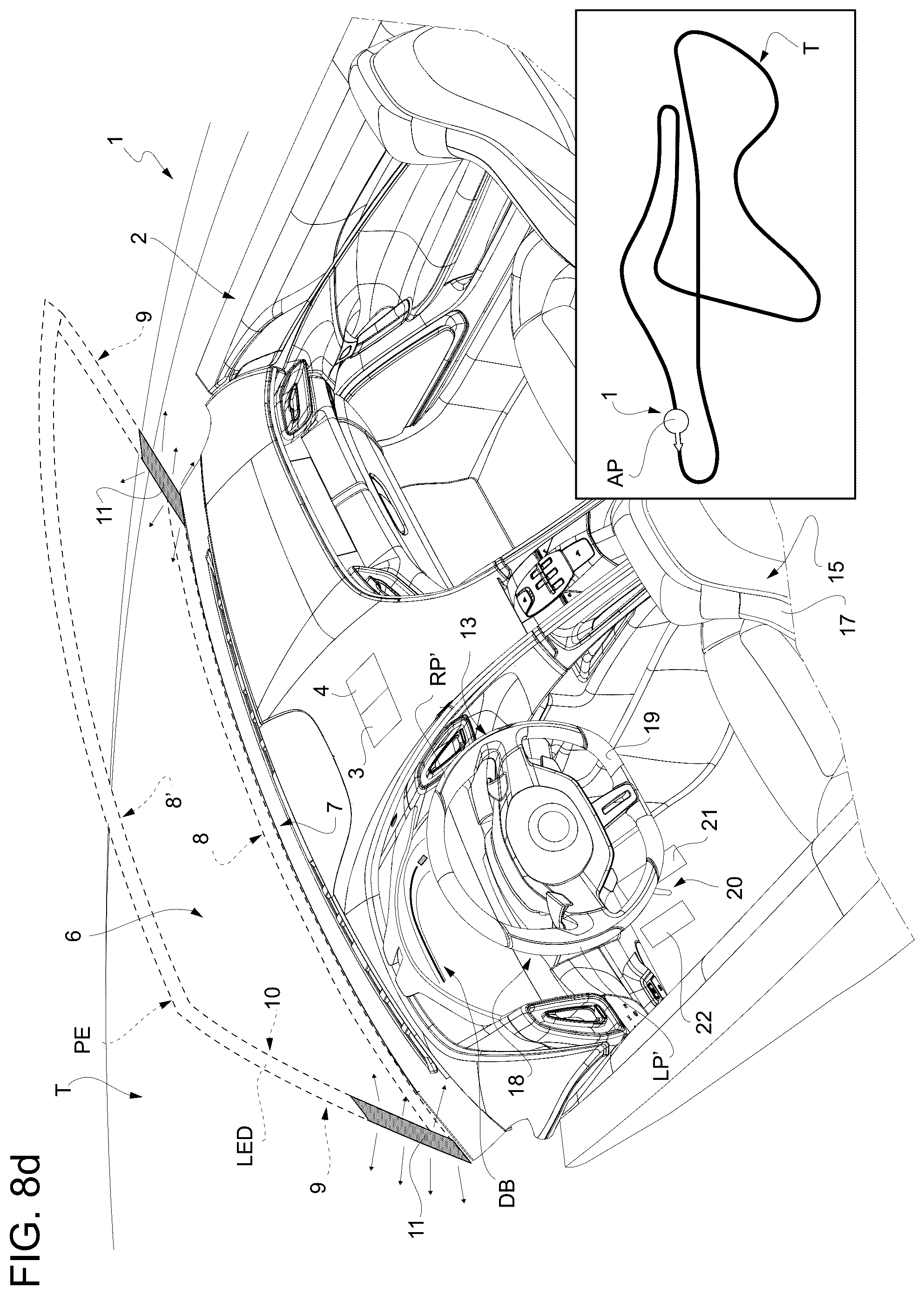 Patent US12103551 Figure 11 – Method for the performance-enhancing driver assistance of a road vehicle and related road vehicle