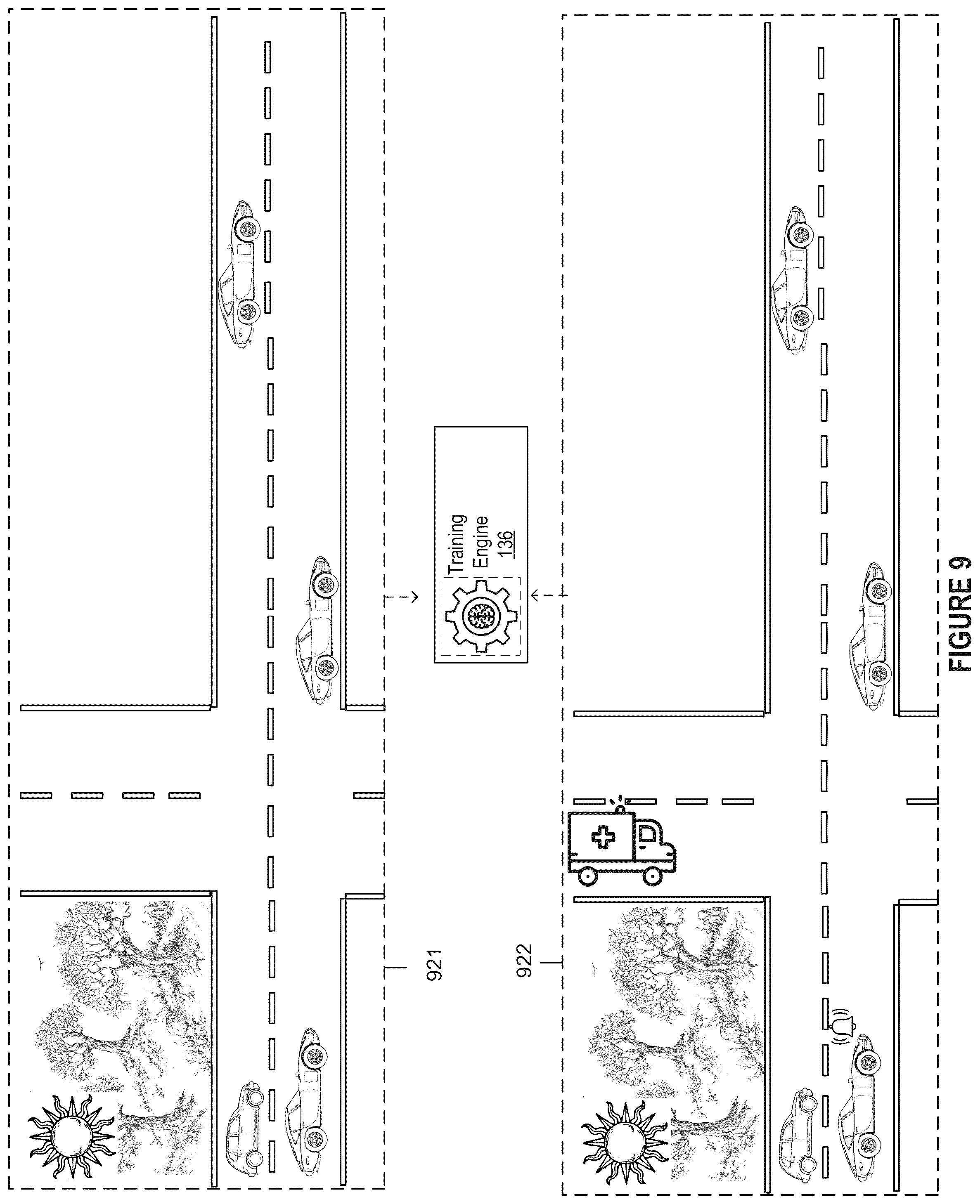 Patent US12103557 Figure 10 – Computerized detection of unsafe driving scenarios