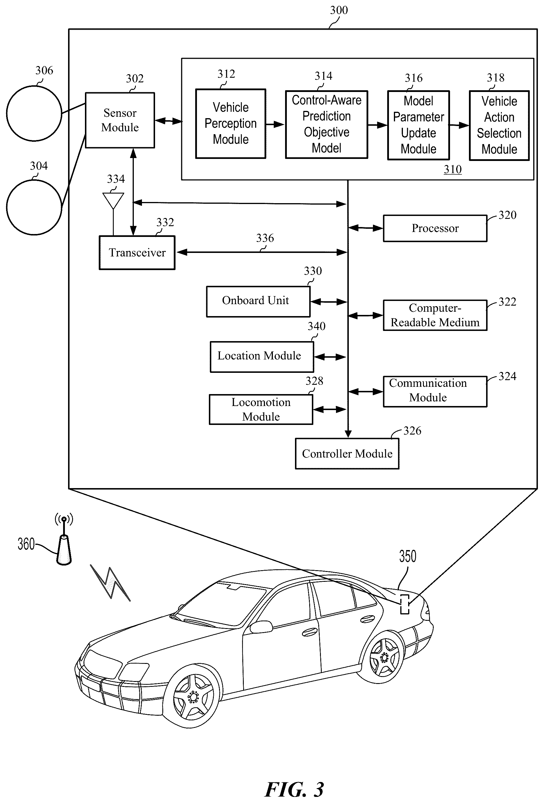 Patent US12103564 Figure 3 – Planning-aware prediction for control-aware autonomous driving modules