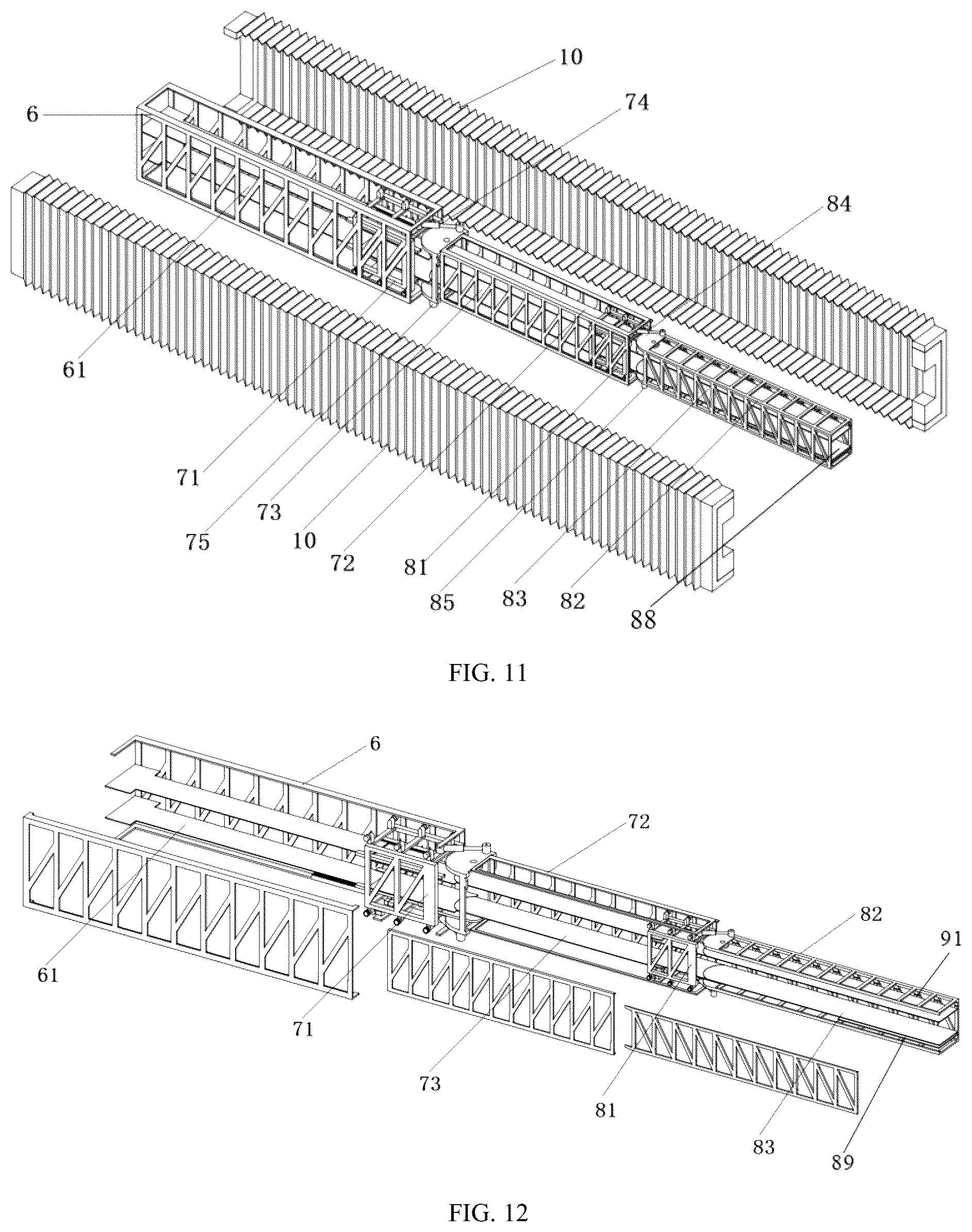 Patent US12103569 Figure 11 – Vacuum pipeline magnetic levitation conveying device
