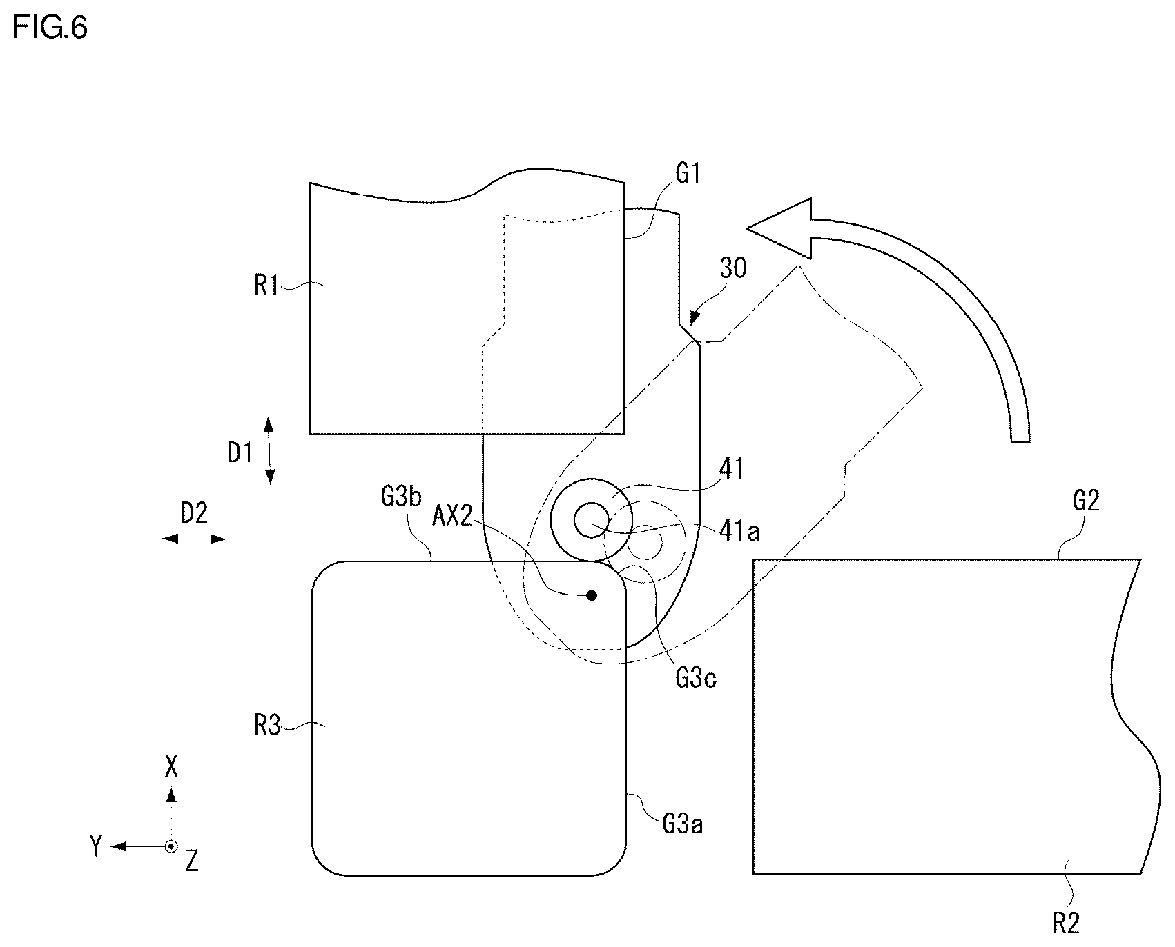 Patent US12103570 Figure 6 – Traveling vehicle system