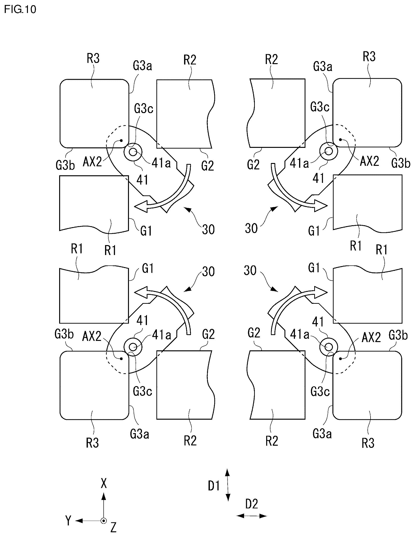 Patent US12103570 Figure 10 – Traveling vehicle system
