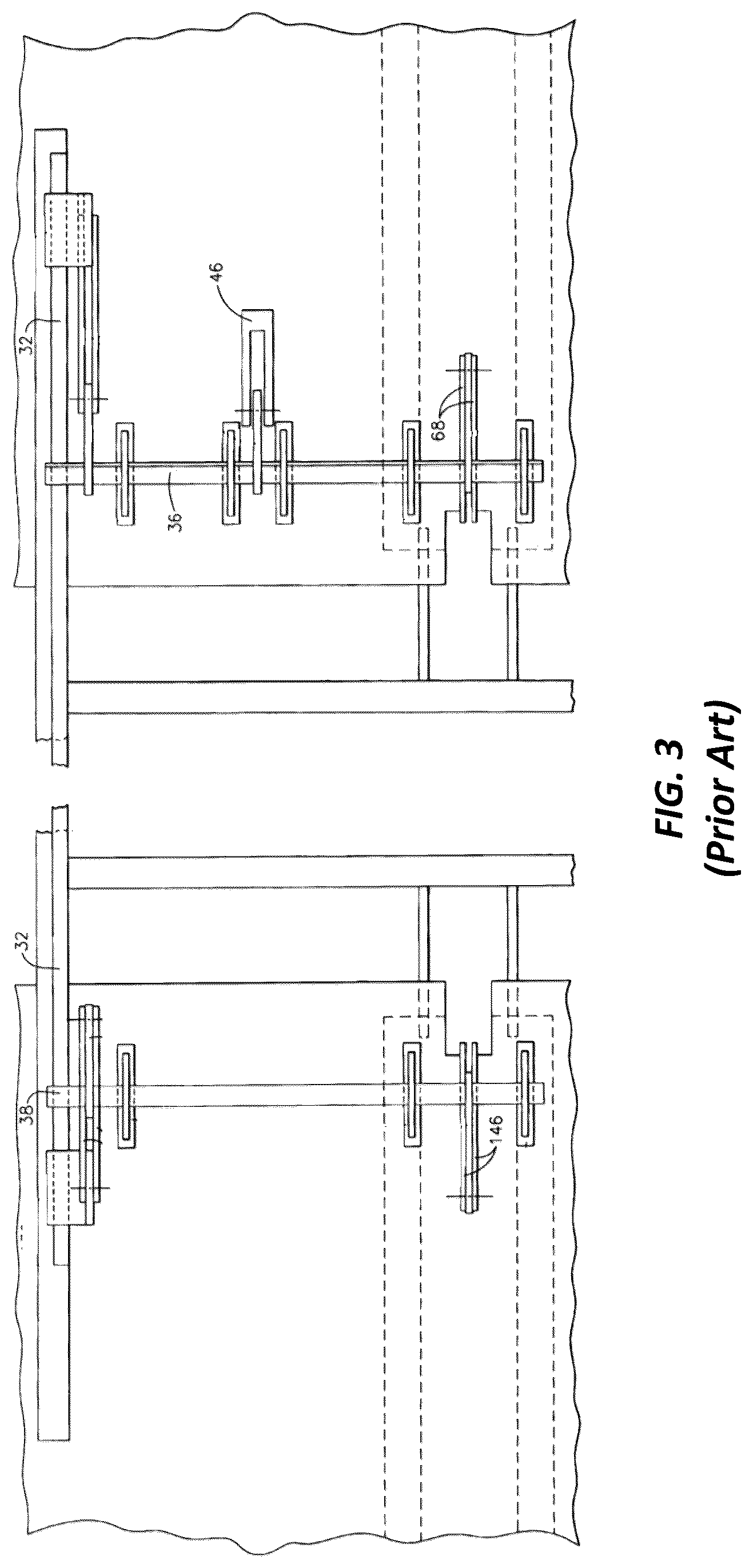 Patent US12103571 Figure 3 – Longitudinal door operating mechanism