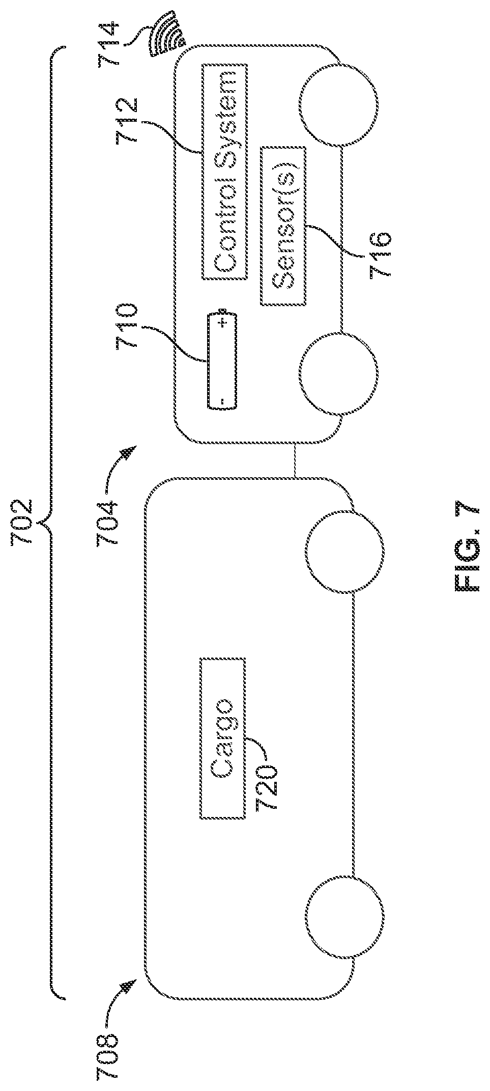 Patent US12103573 Figure 6 – Control system and method for a transportation network