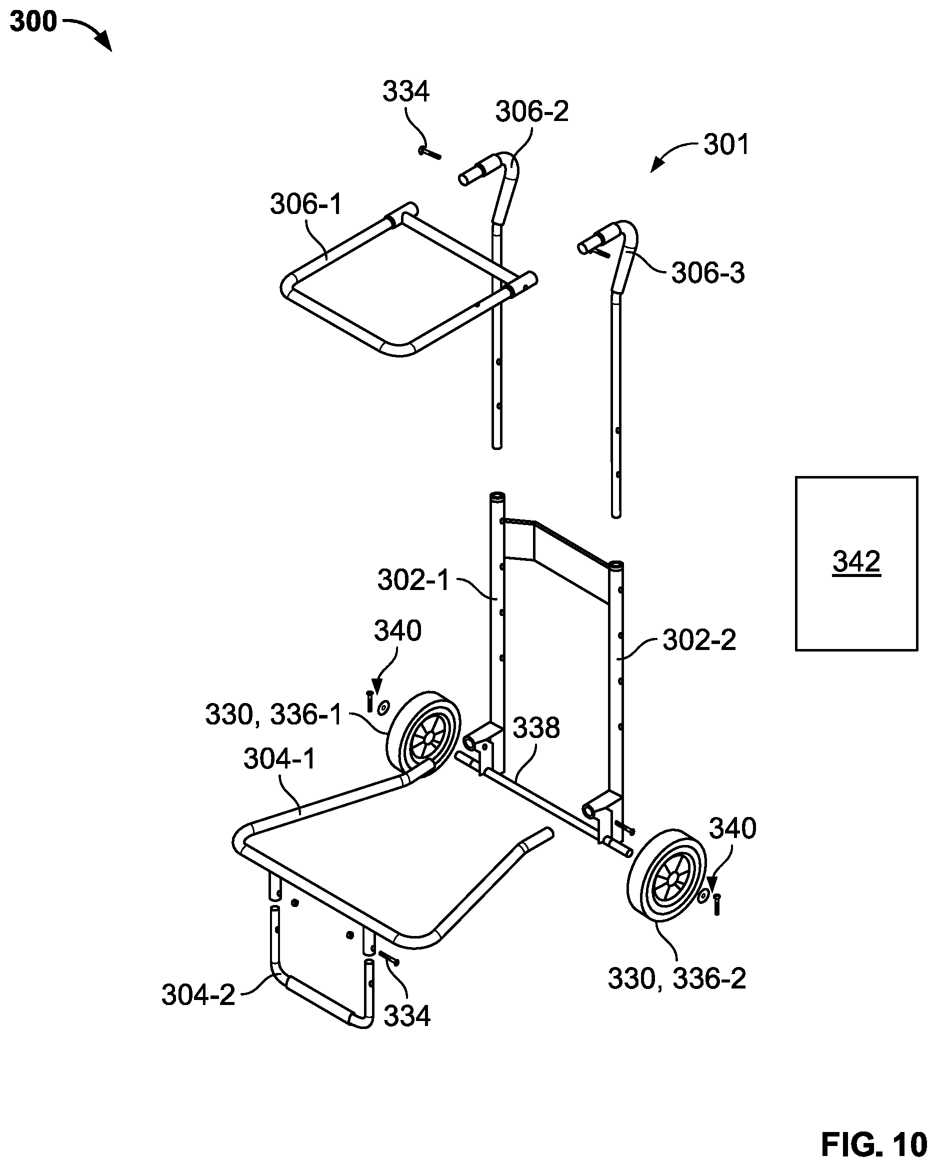 Patent US12103575 Figure 11 – Wheel storage apparatus and kit
