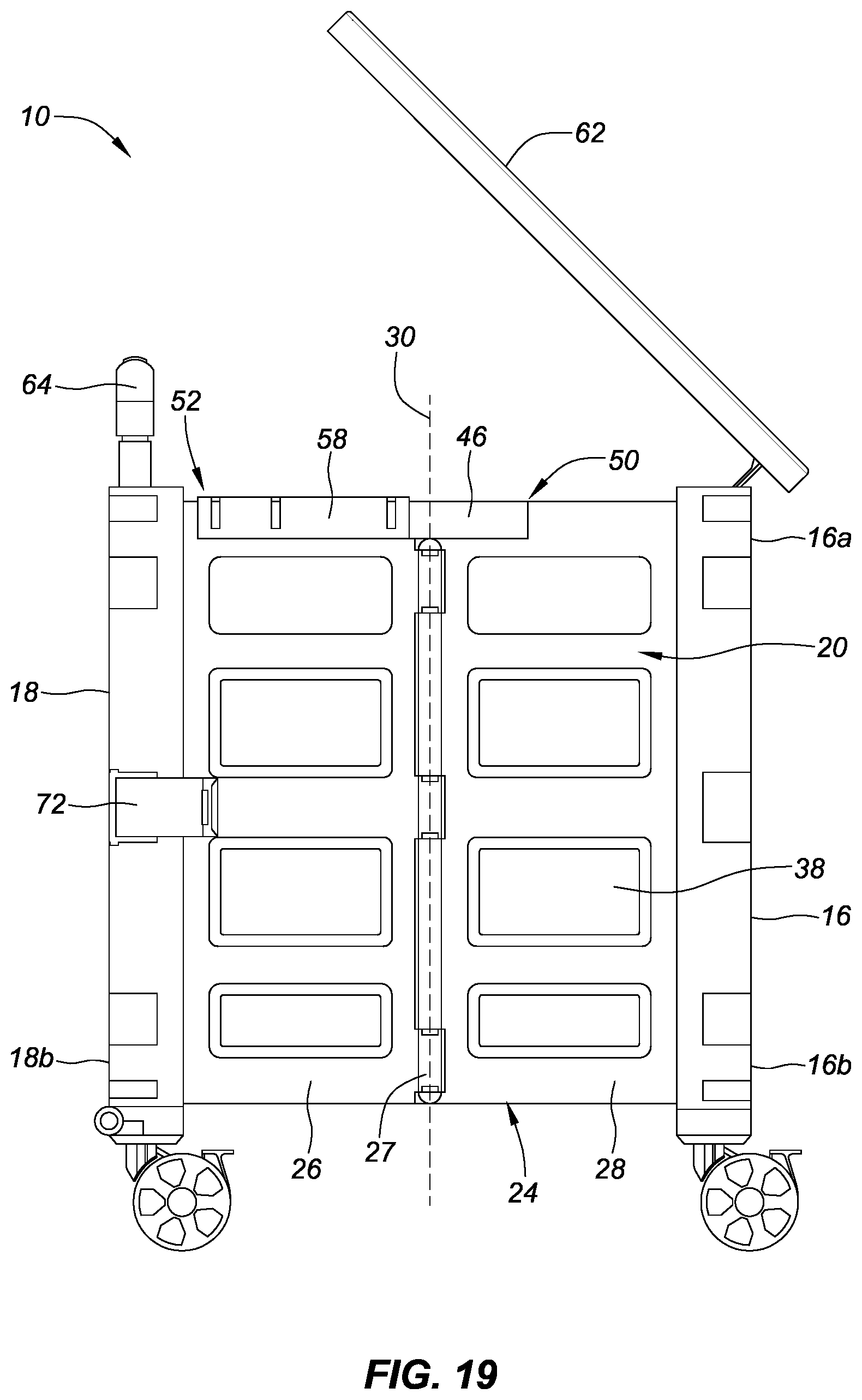 Patent US12103576 Figure 19 – Stackable collapsible carts