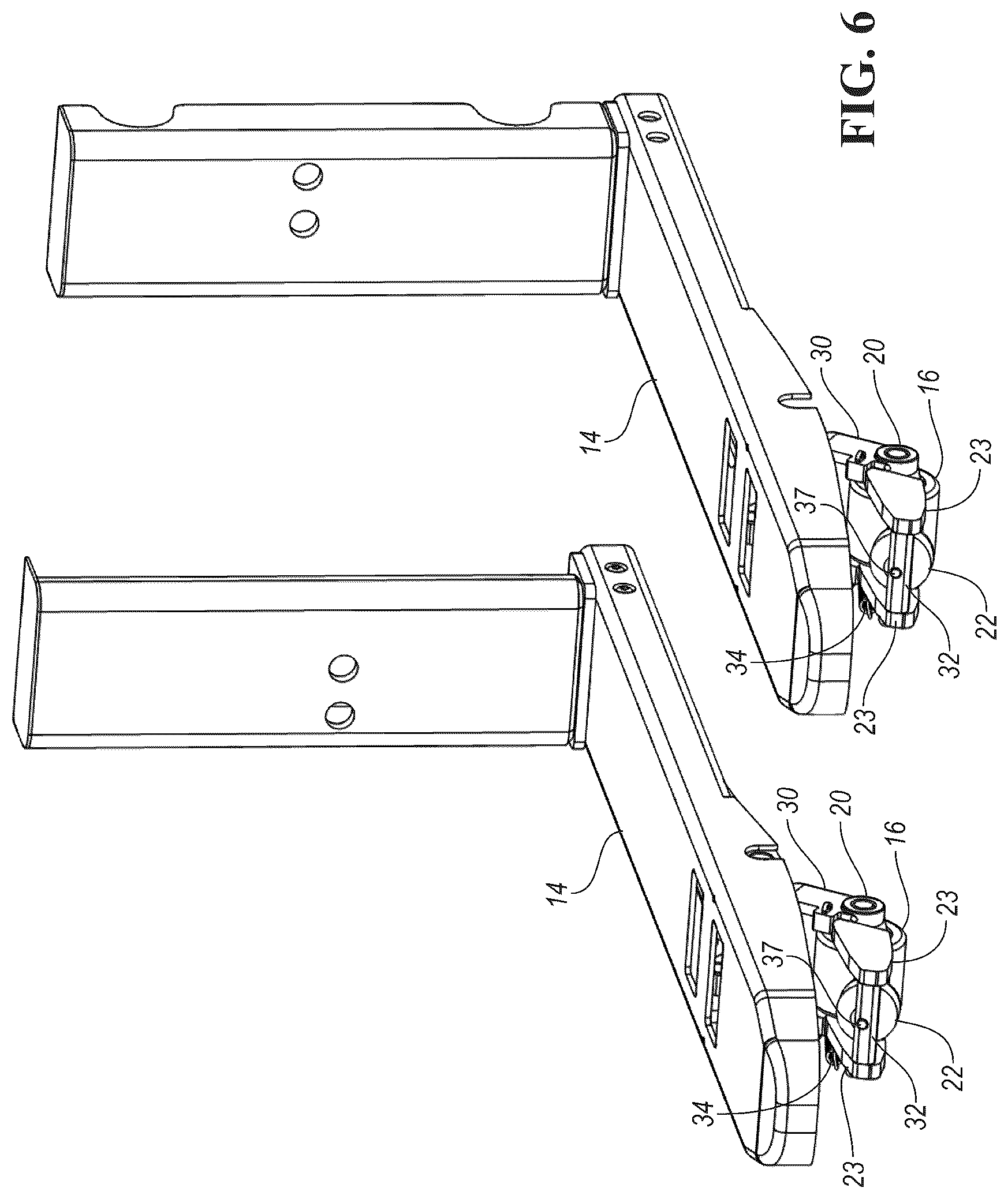 Patent US12103577 Figure 6 – Adjustable span tine pallet jack