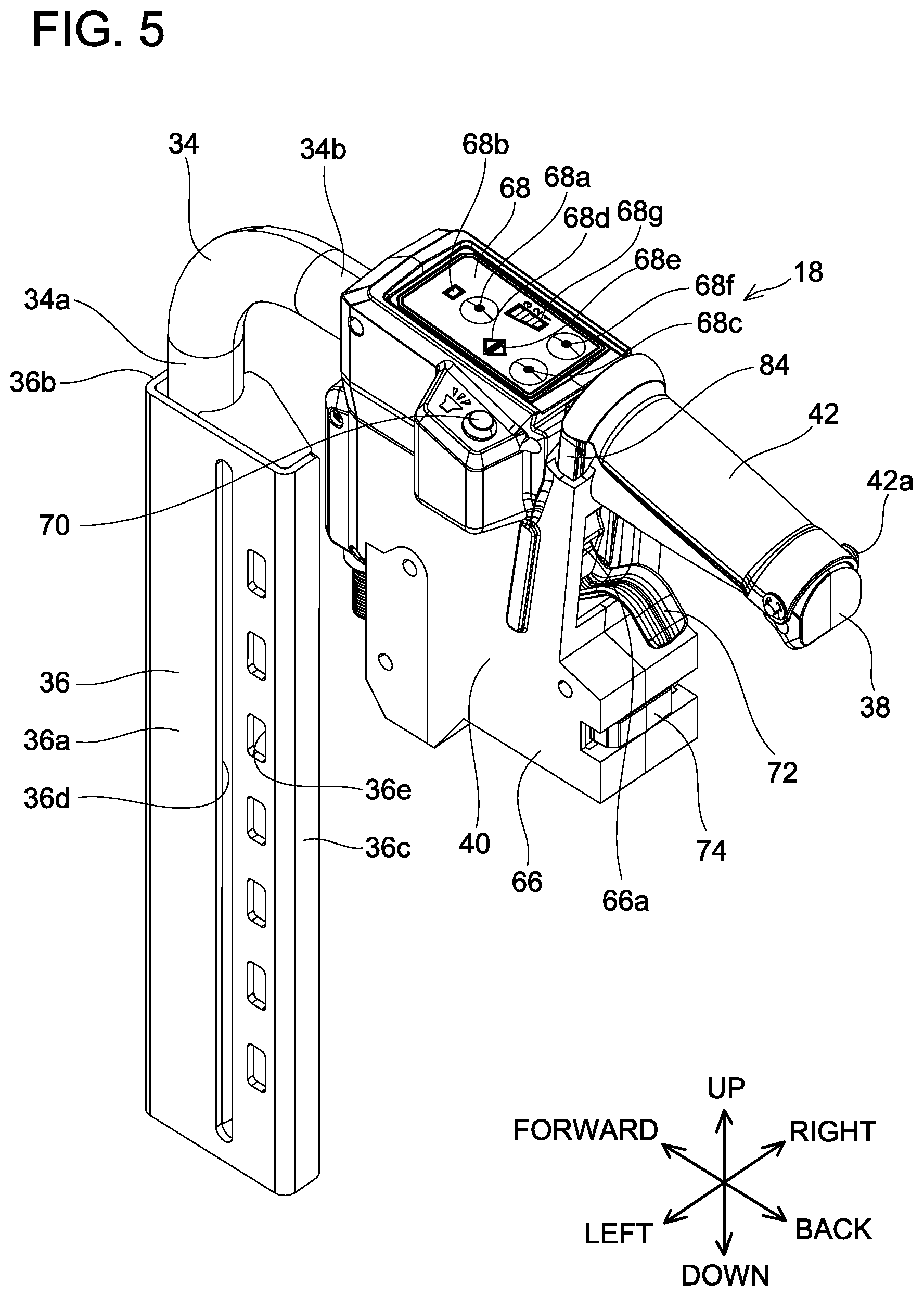 Patent US12103579 Figure 5 – Working machine