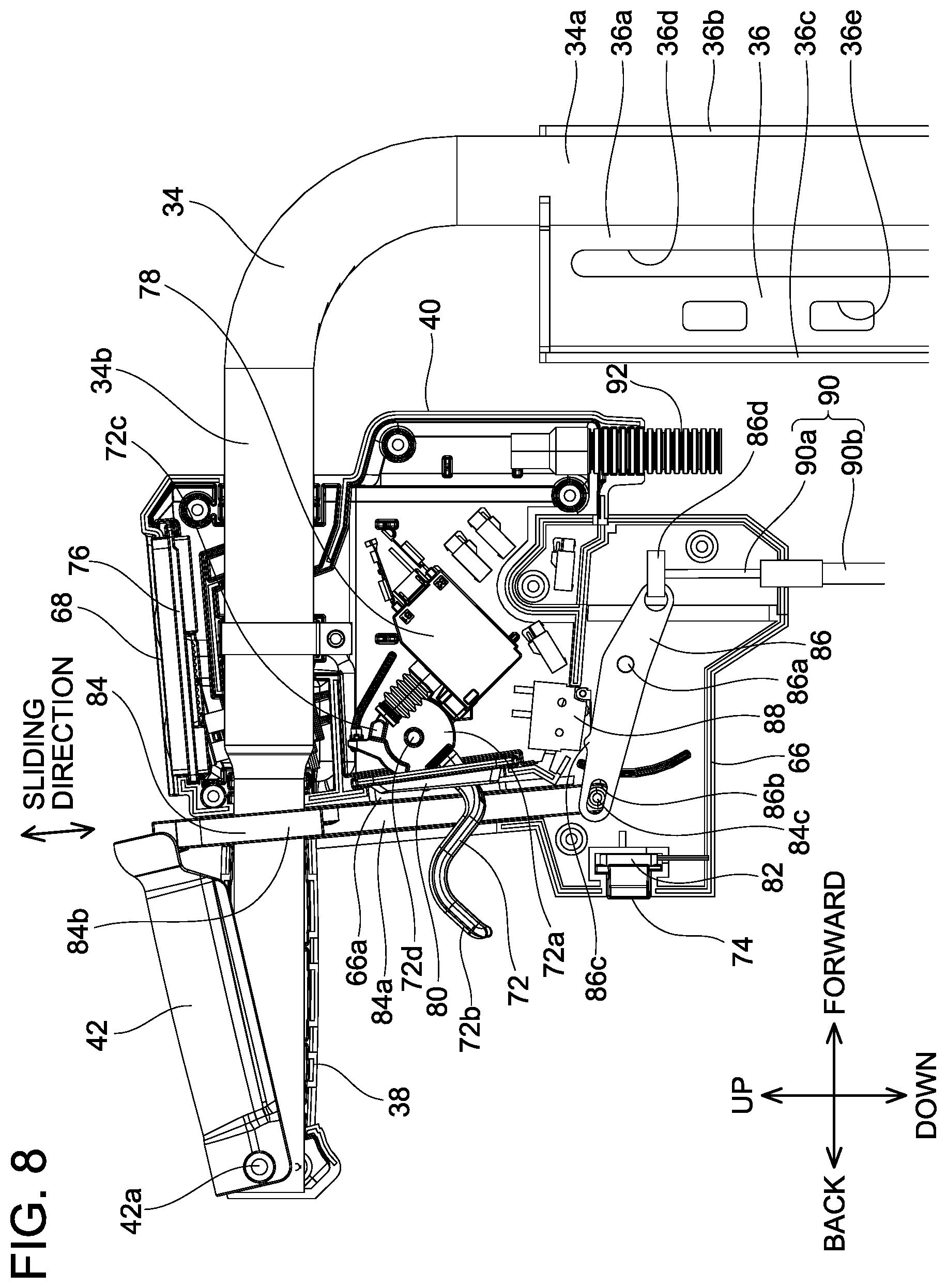 Patent US12103579 Figure 8 – Working machine