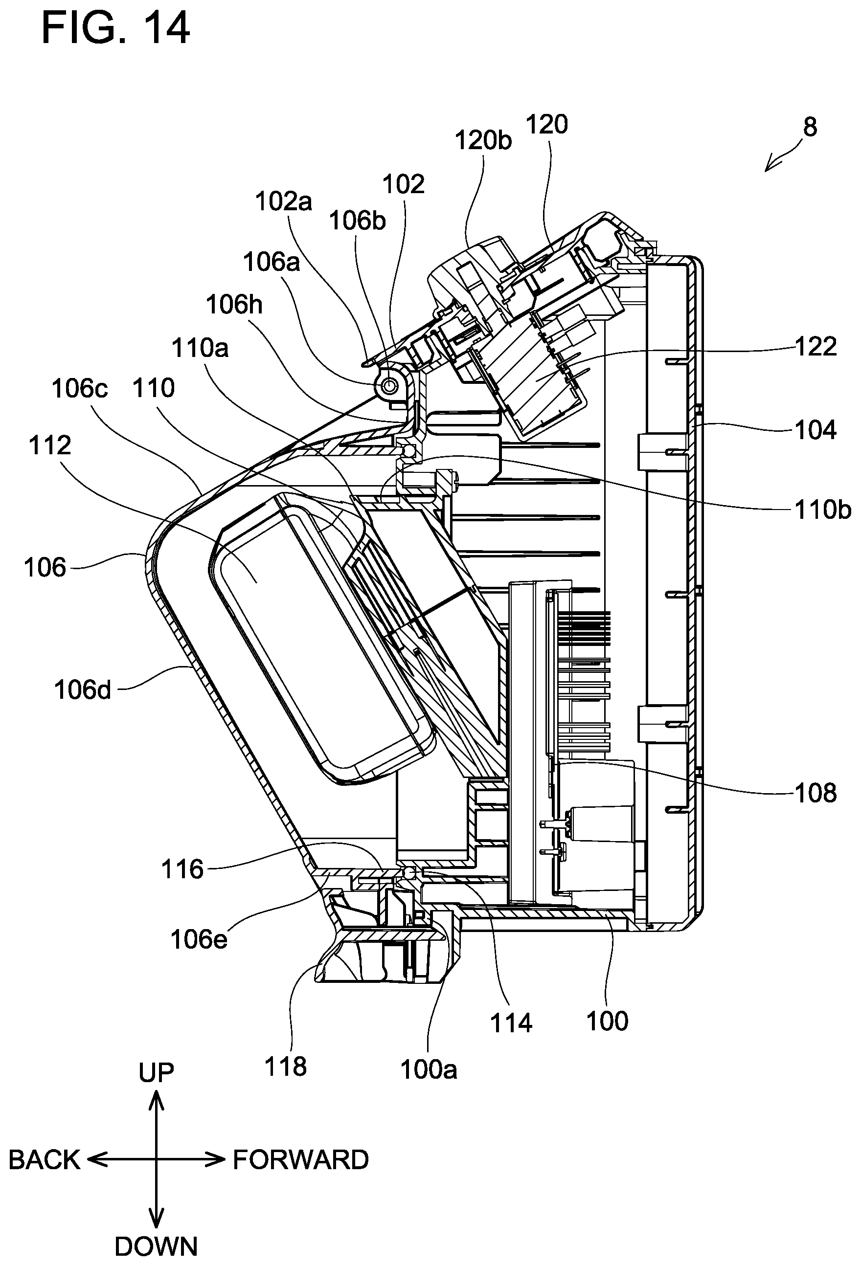 Patent US12103579 Figure 14 – Working machine