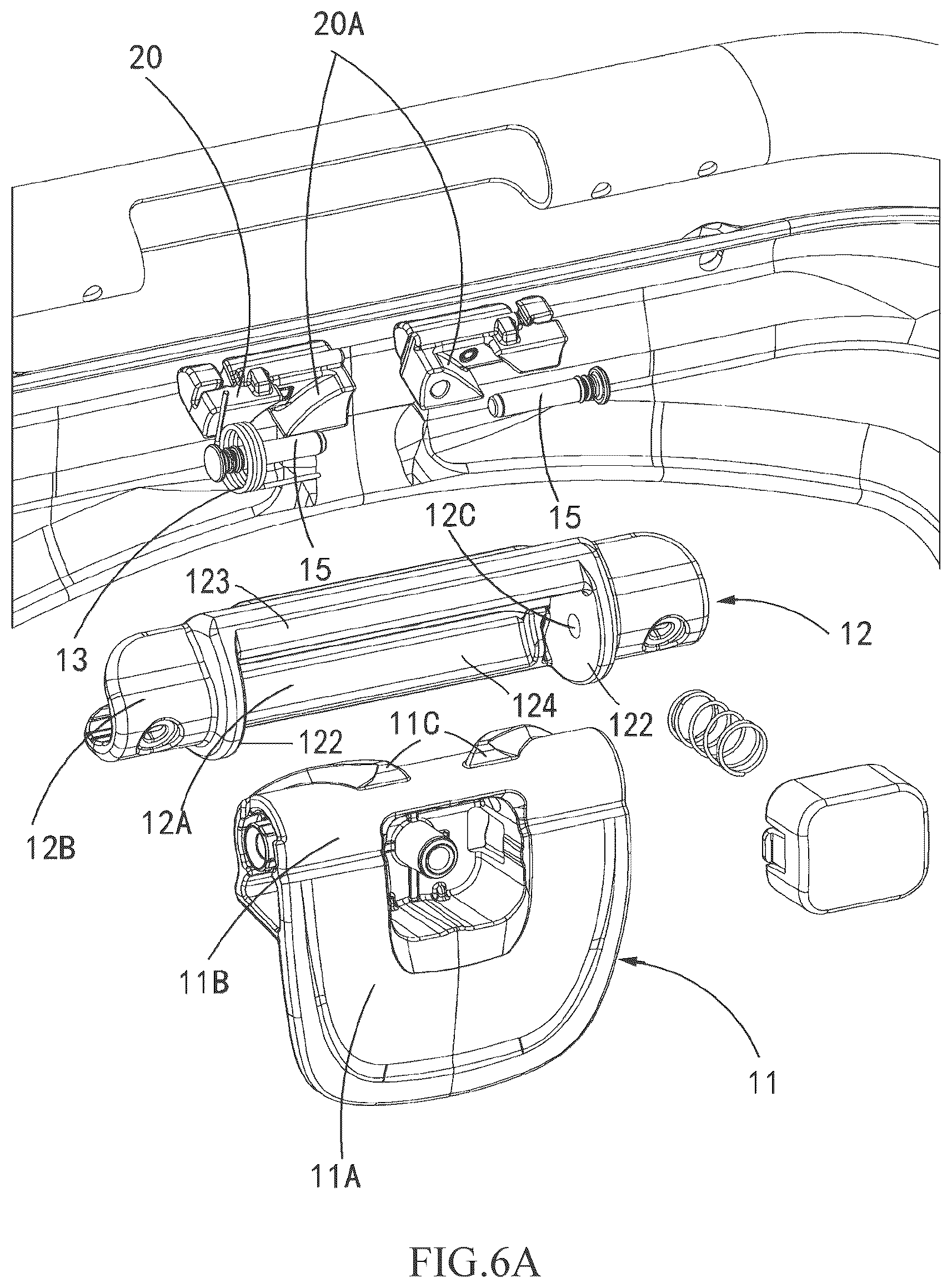 Patent US12103580 Figure 7 – Folding handle, folding device, child stroller seat and child stroller
