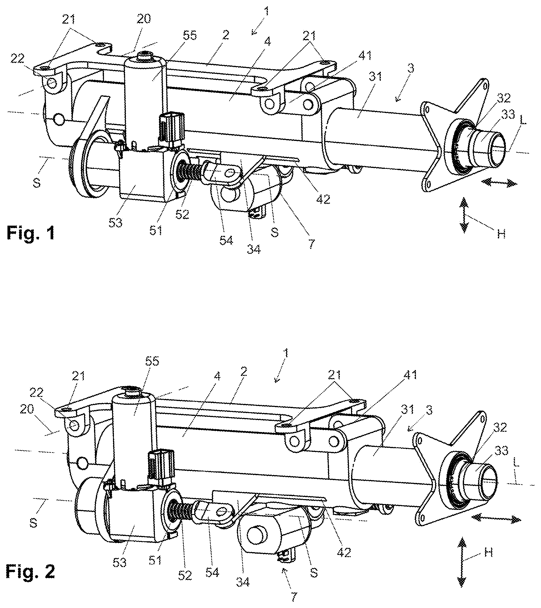 Patent US12103583 Figure 1 – Steering system for a motor vehicle