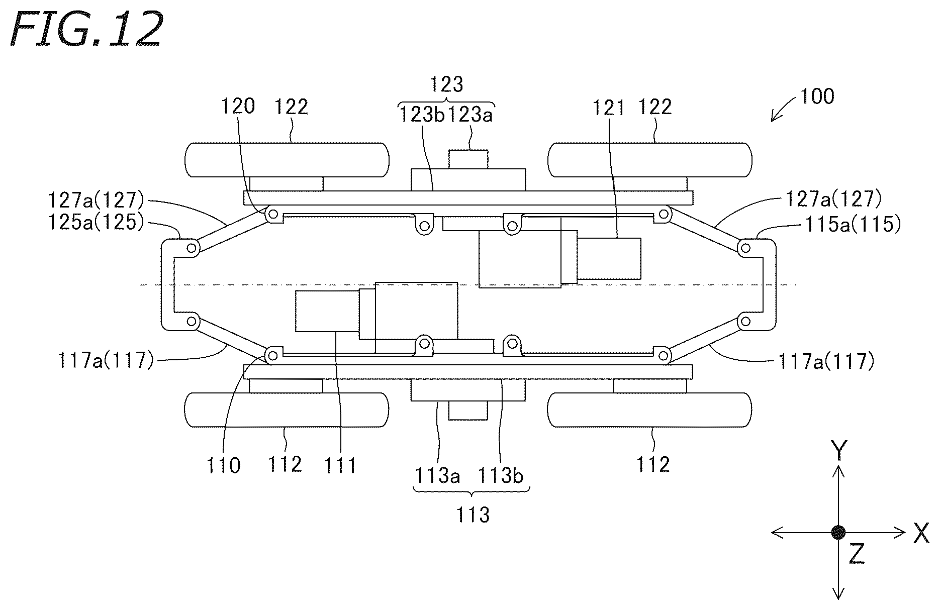 Patent US12103588 Figure 8 – Vehicle platform