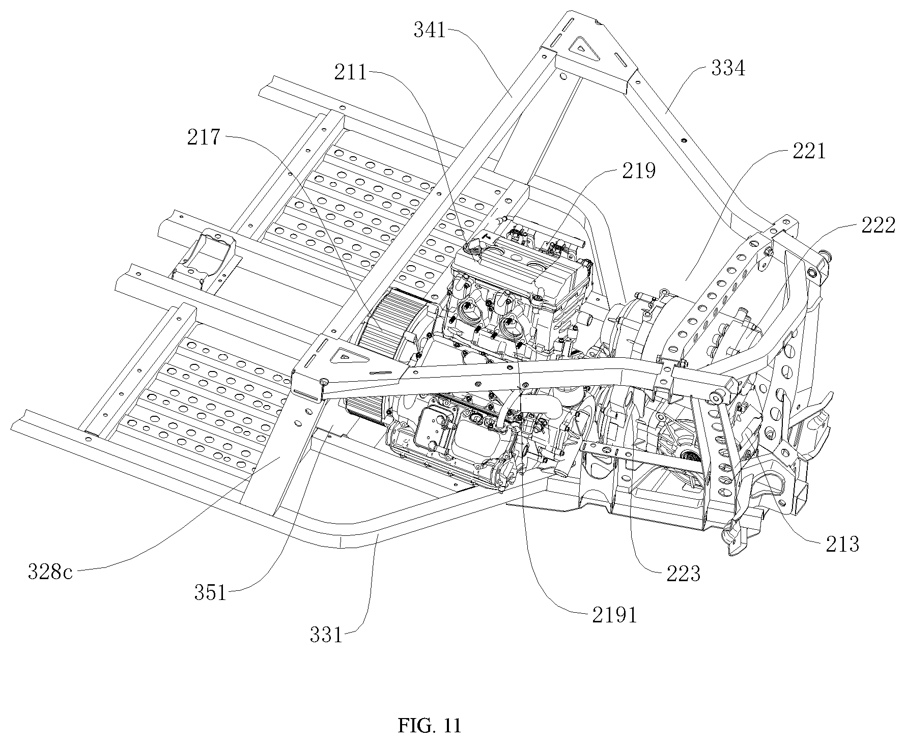Patent US12103589 Figure 11 – All-terrain vehicle and body thereof