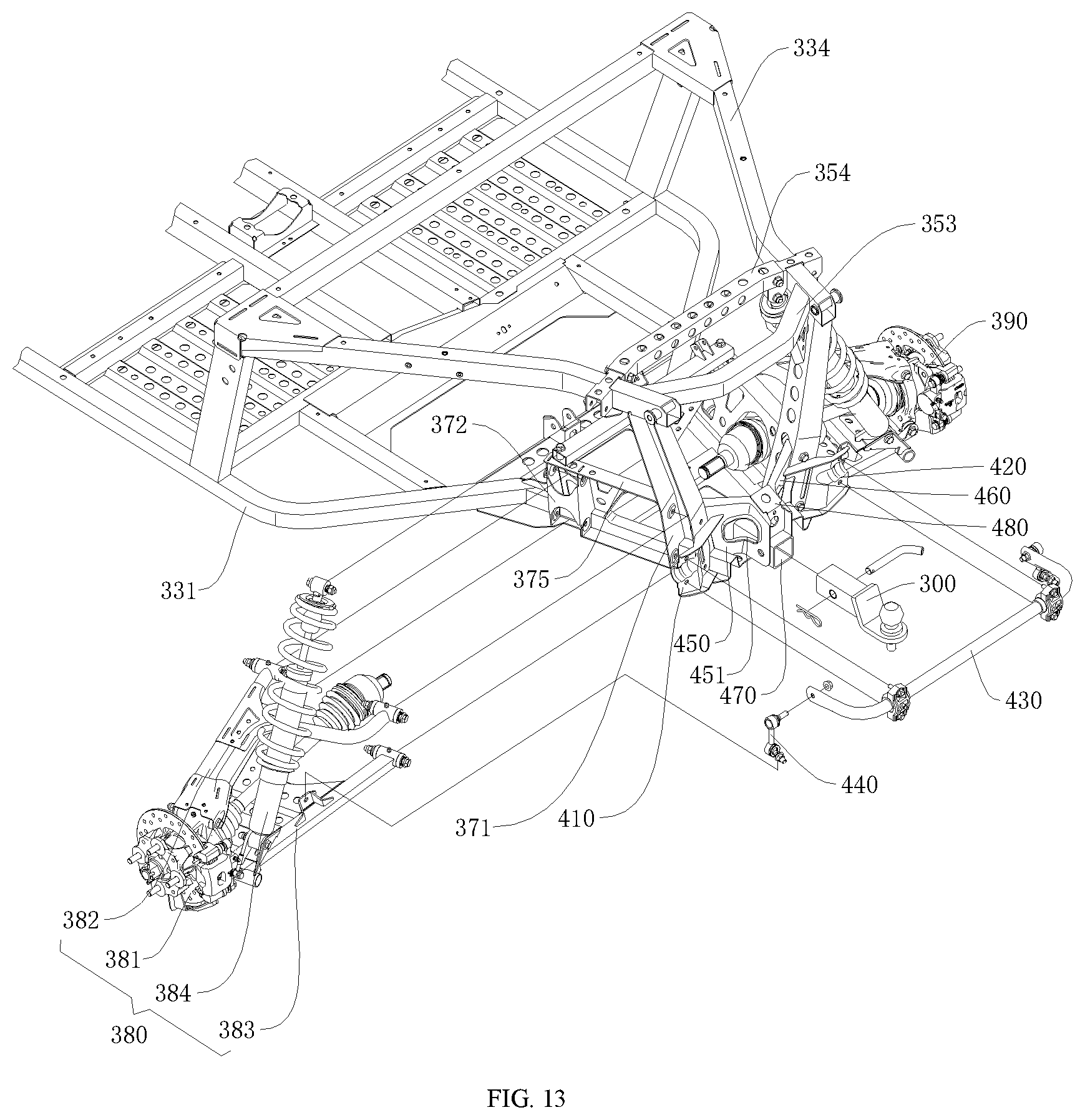 Patent US12103589 Figure 13 – All-terrain vehicle and body thereof