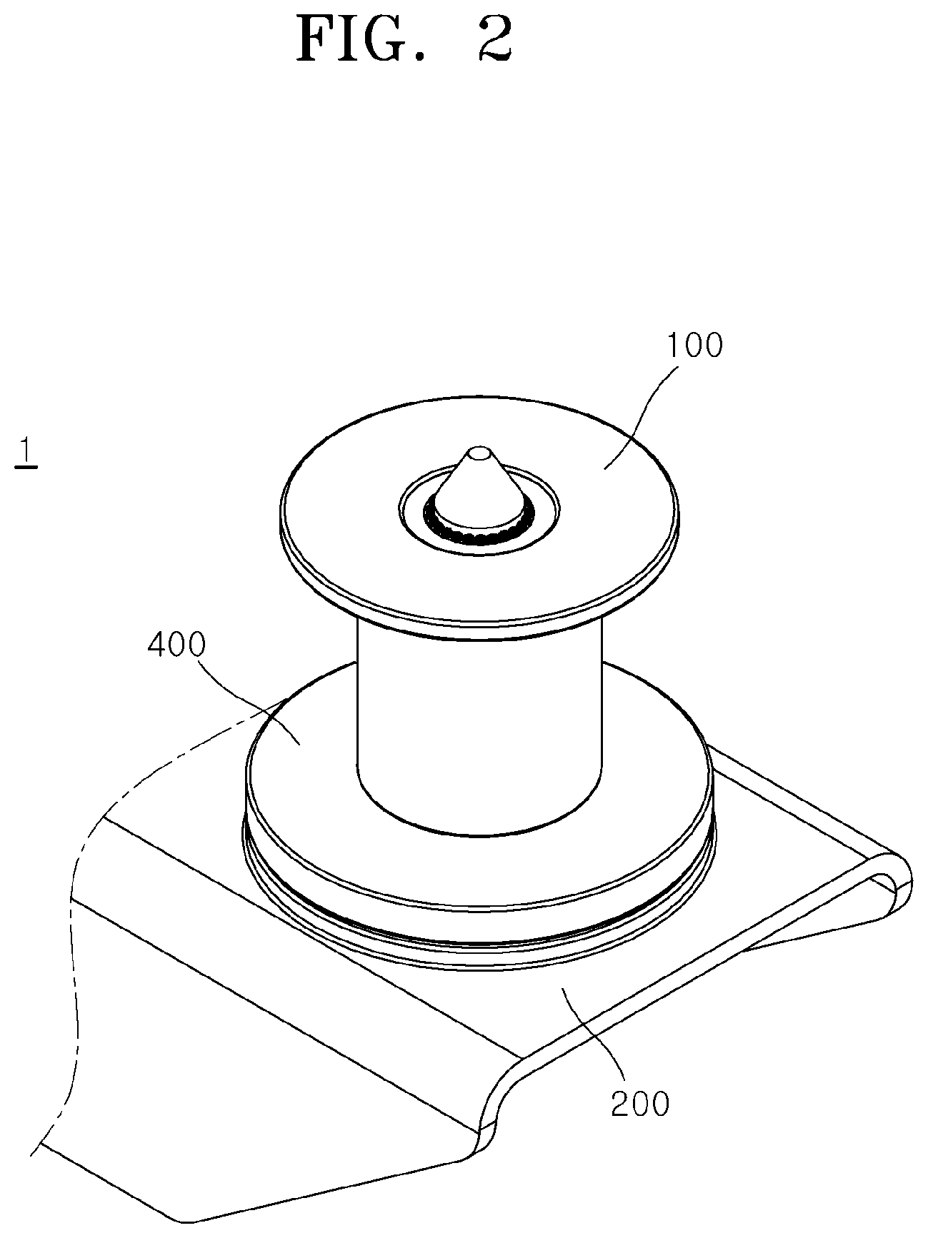 Patent US12103590 Figure 2 – Fastening apparatus for vehicle