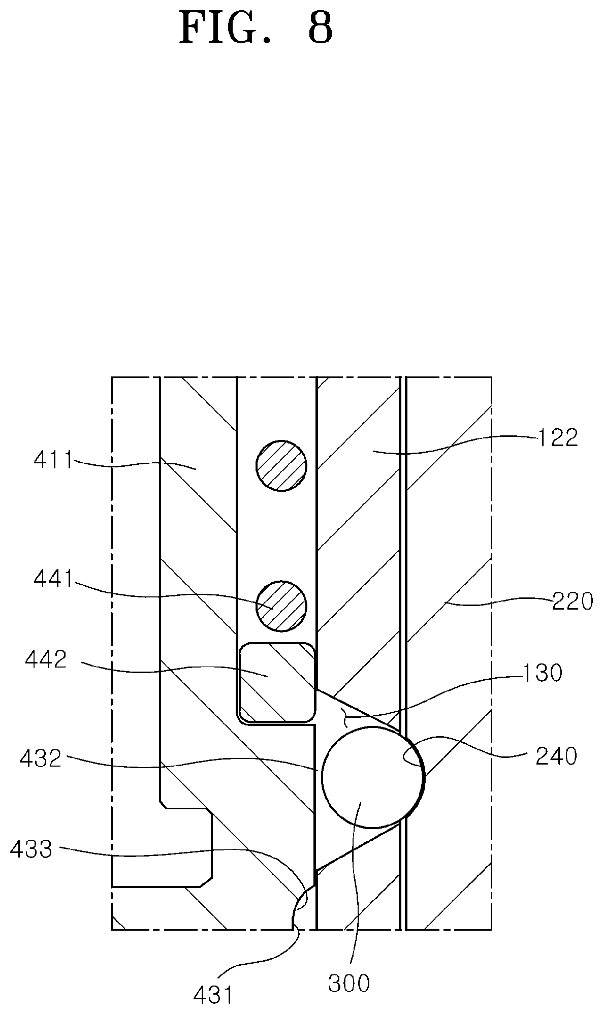 Patent US12103590 Figure 8 – Fastening apparatus for vehicle