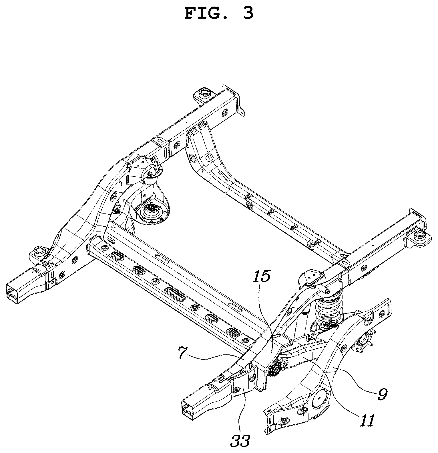 Patent US12103591 Figure 3 – Frame structure for a vehicle