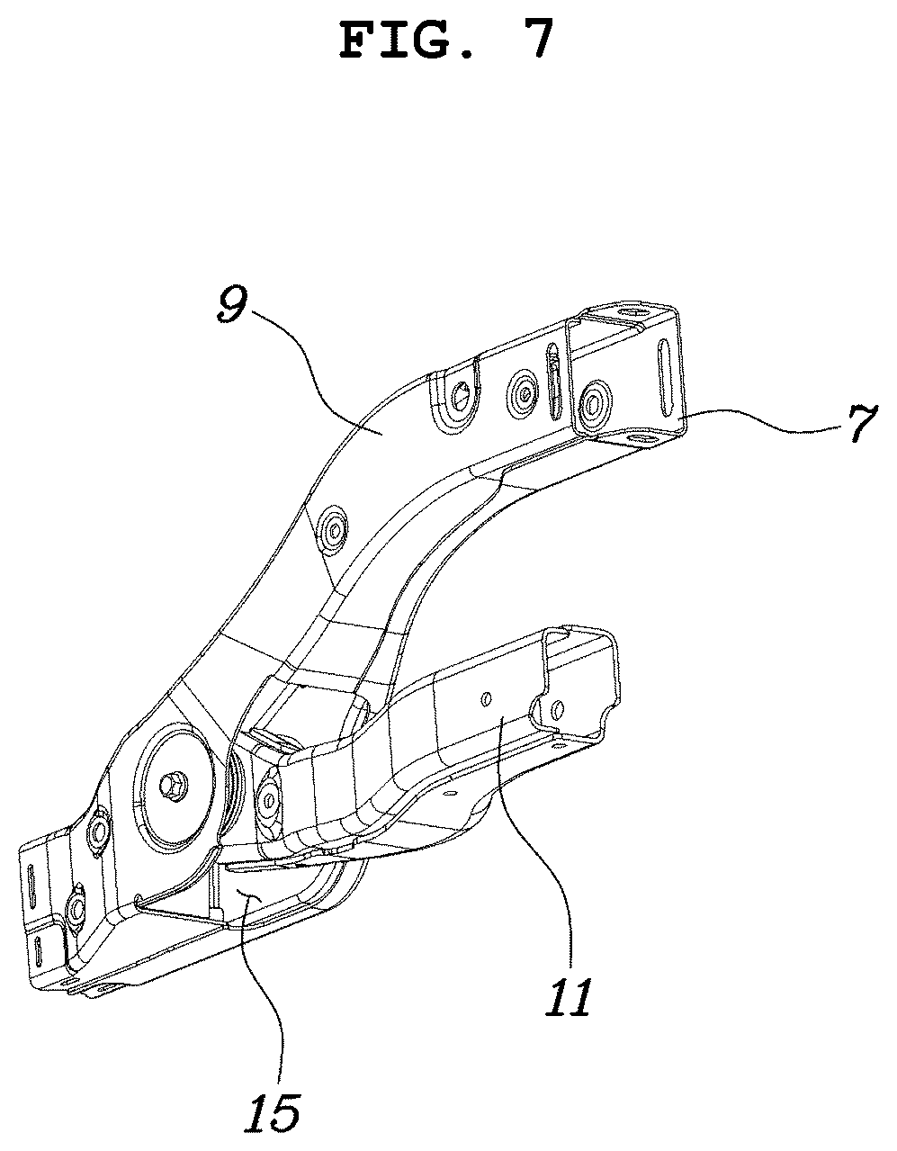 Patent US12103591 Figure 7 – Frame structure for a vehicle