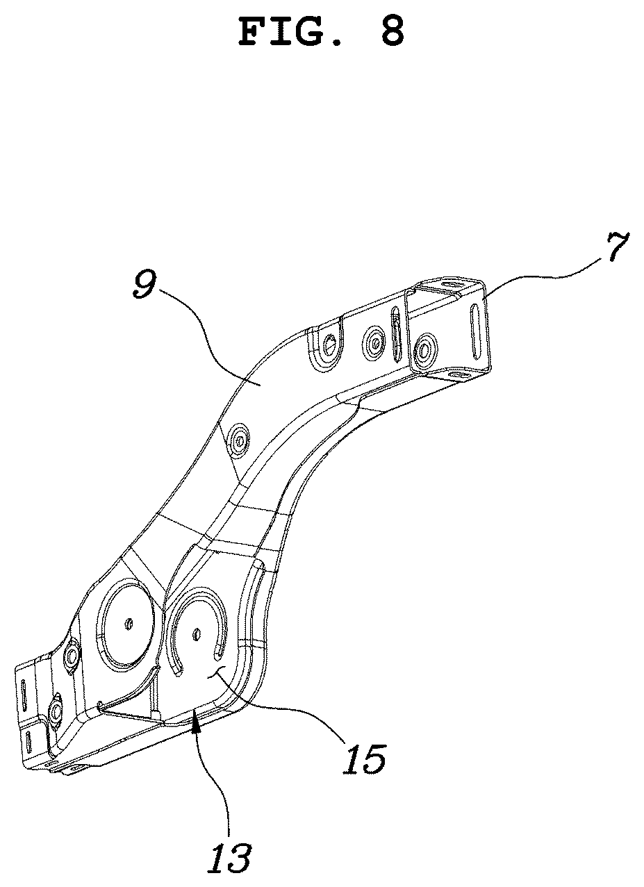 Patent US12103591 Figure 8 – Frame structure for a vehicle