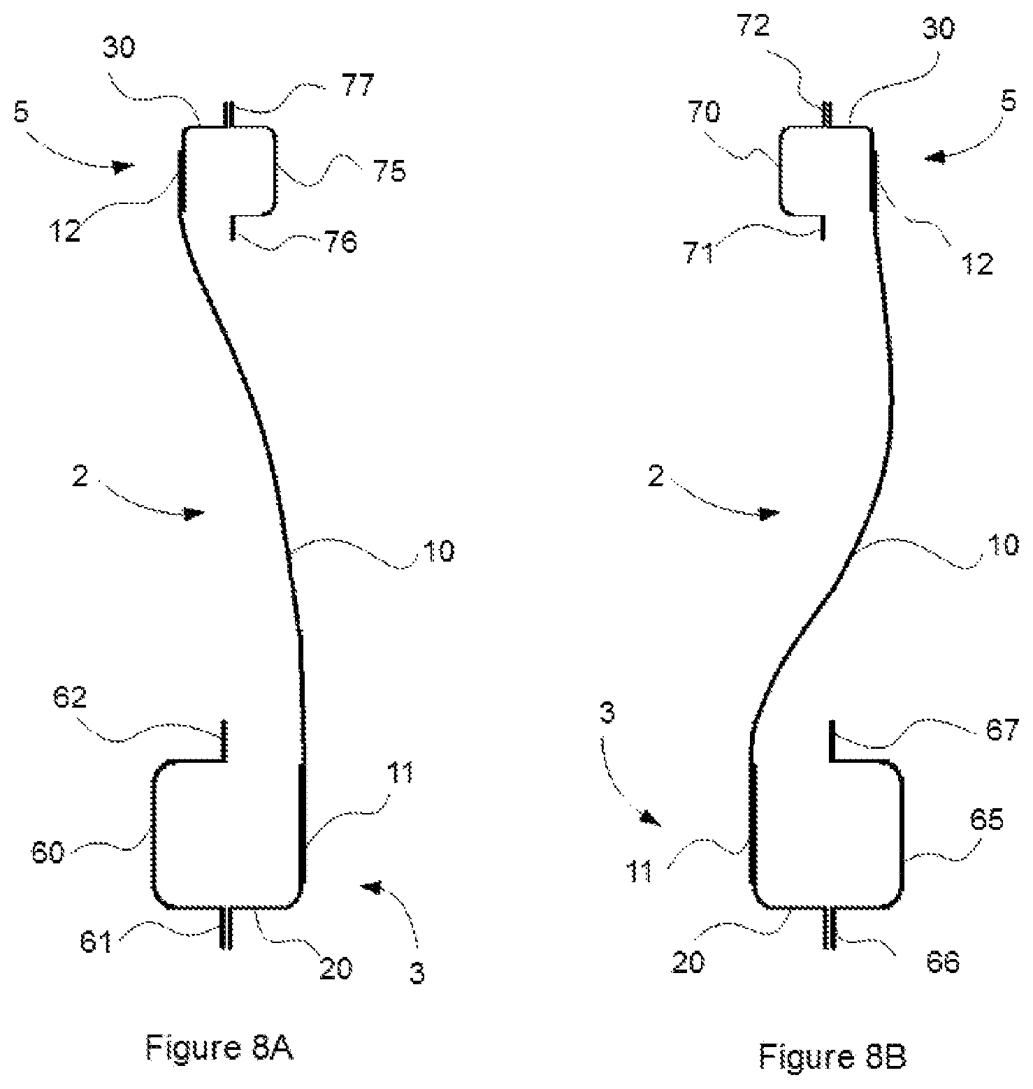 Patent US12103592 Figure 5 – Body side structural frame of a vehicle