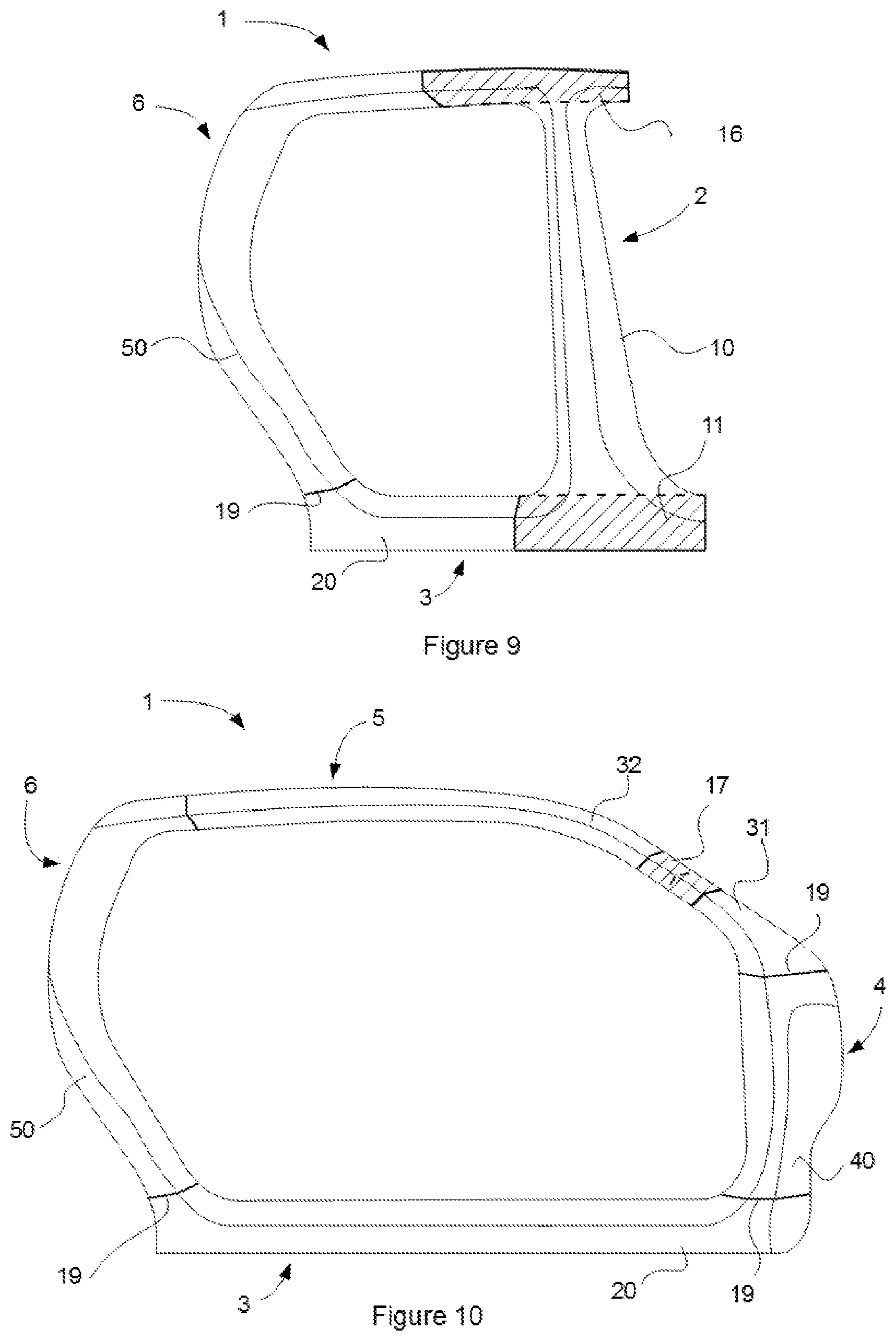 Patent US12103592 Figure 6 – Body side structural frame of a vehicle