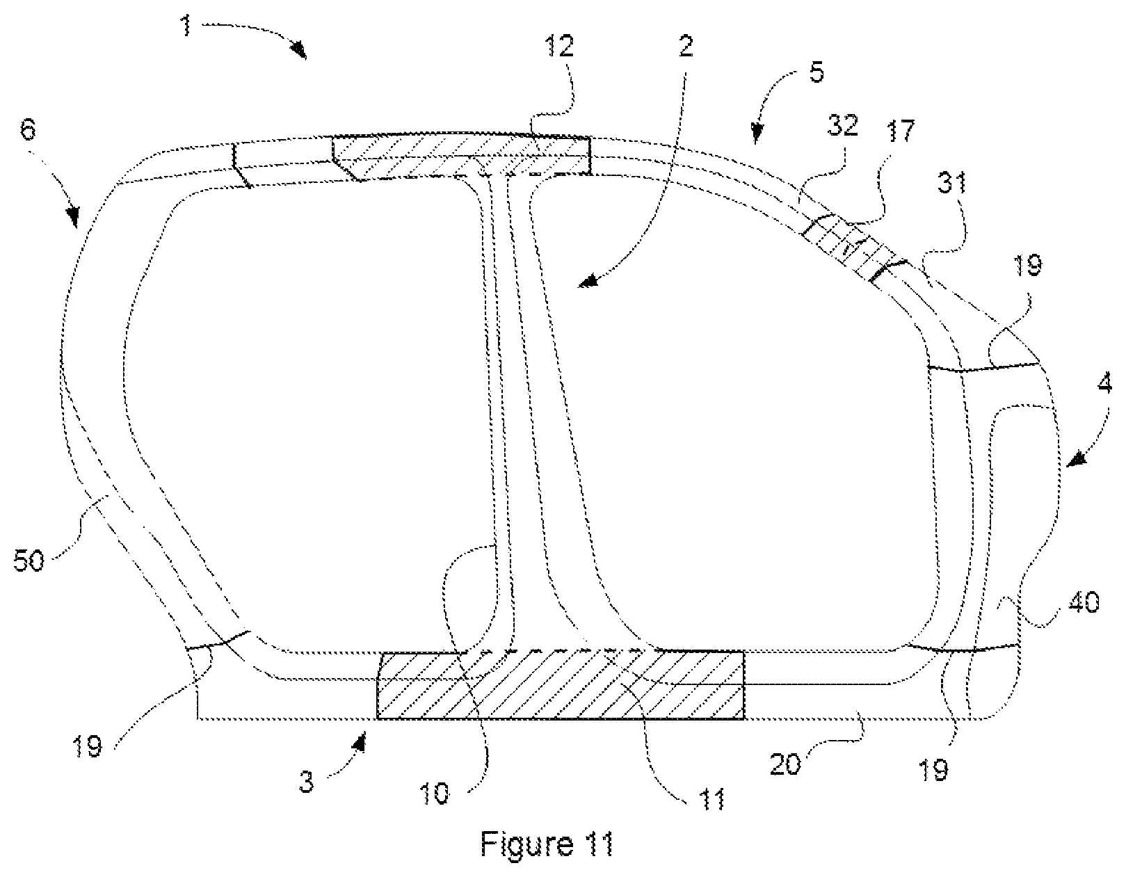 Patent US12103592 Figure 7 – Body side structural frame of a vehicle
