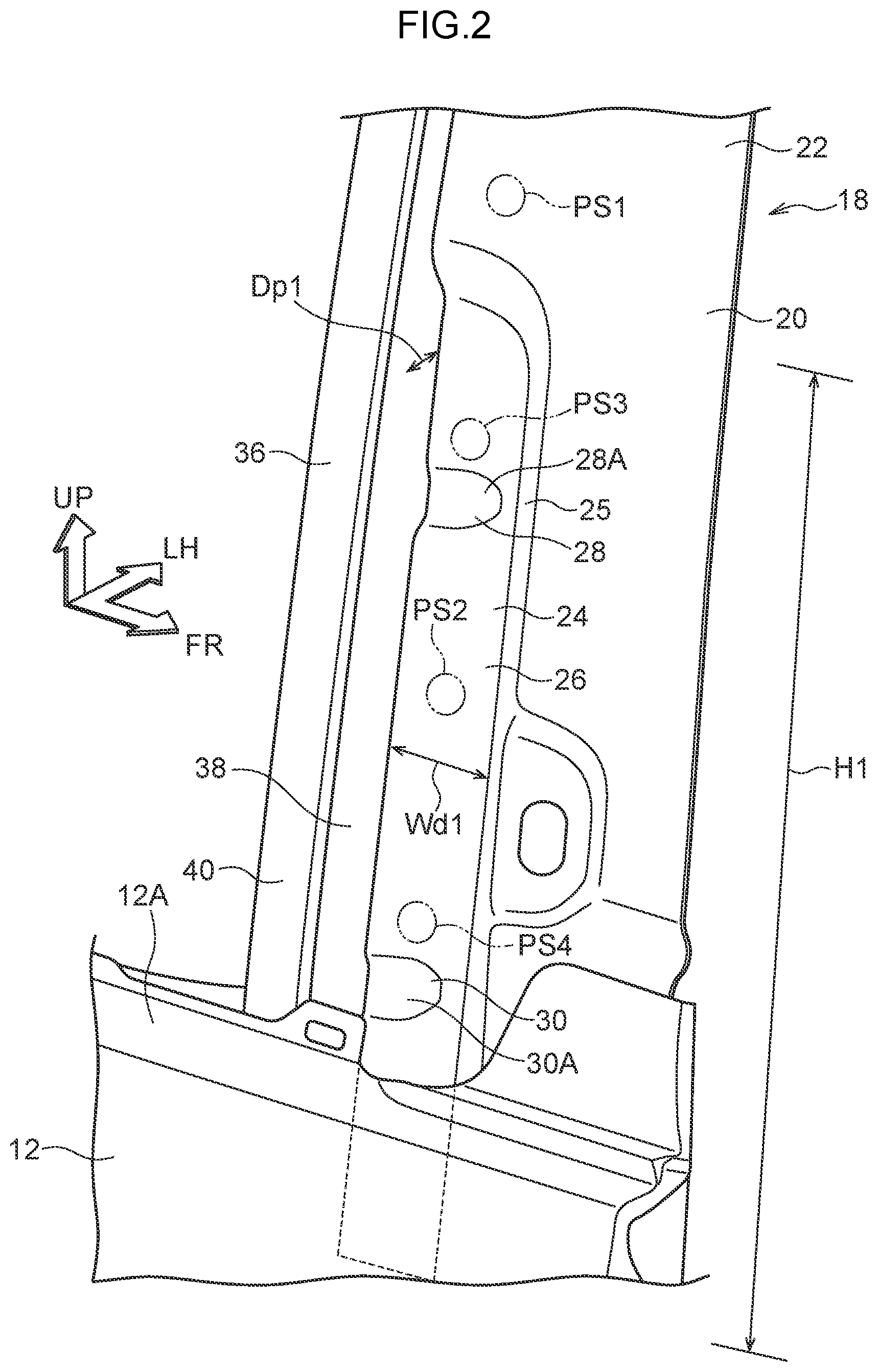 Patent US12103597 Figure 2 – Vehicle-mounted component attachment structure and vehicle-mounted component attachment method