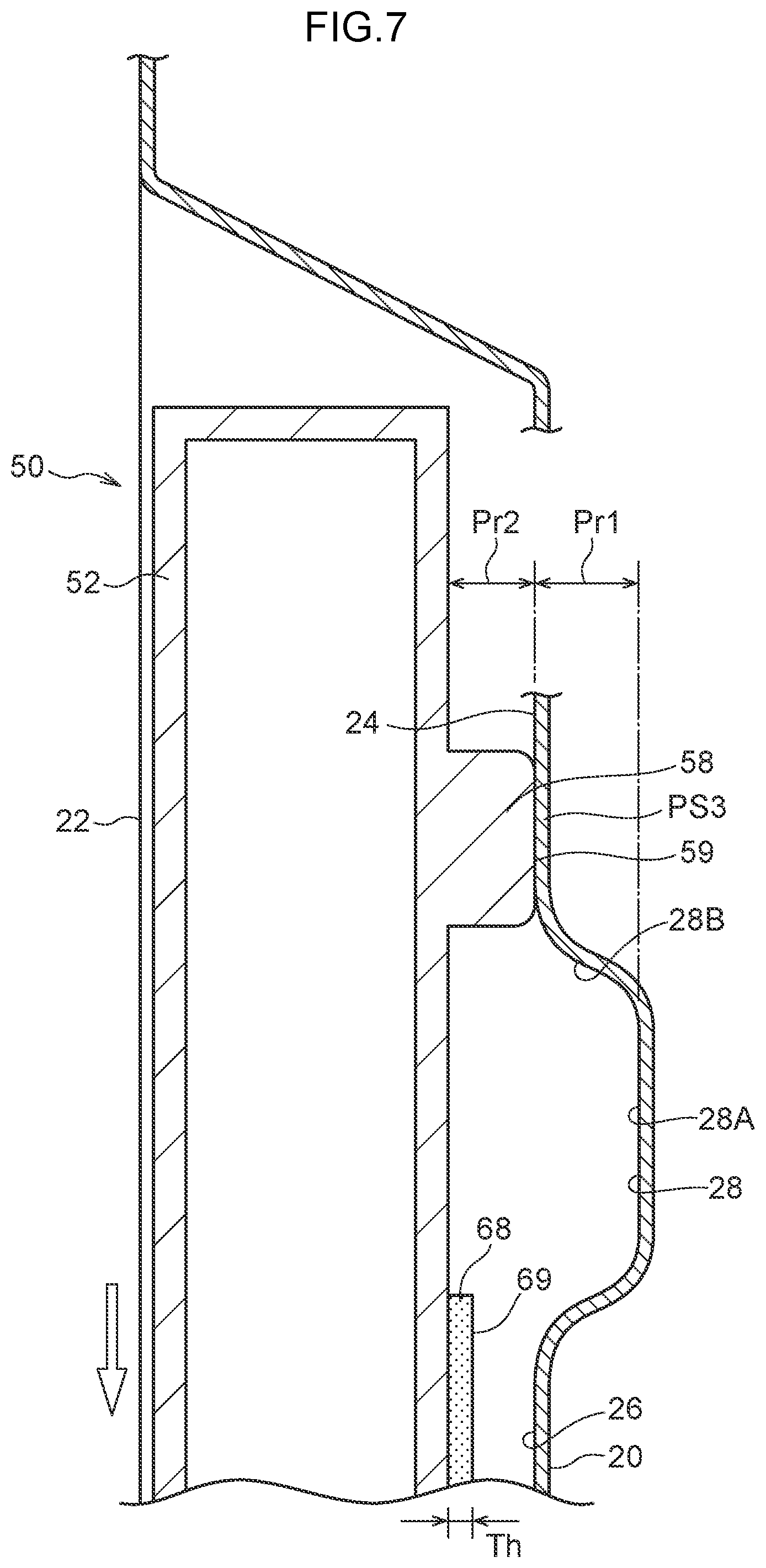 Patent US12103597 Figure 7 – Vehicle-mounted component attachment structure and vehicle-mounted component attachment method